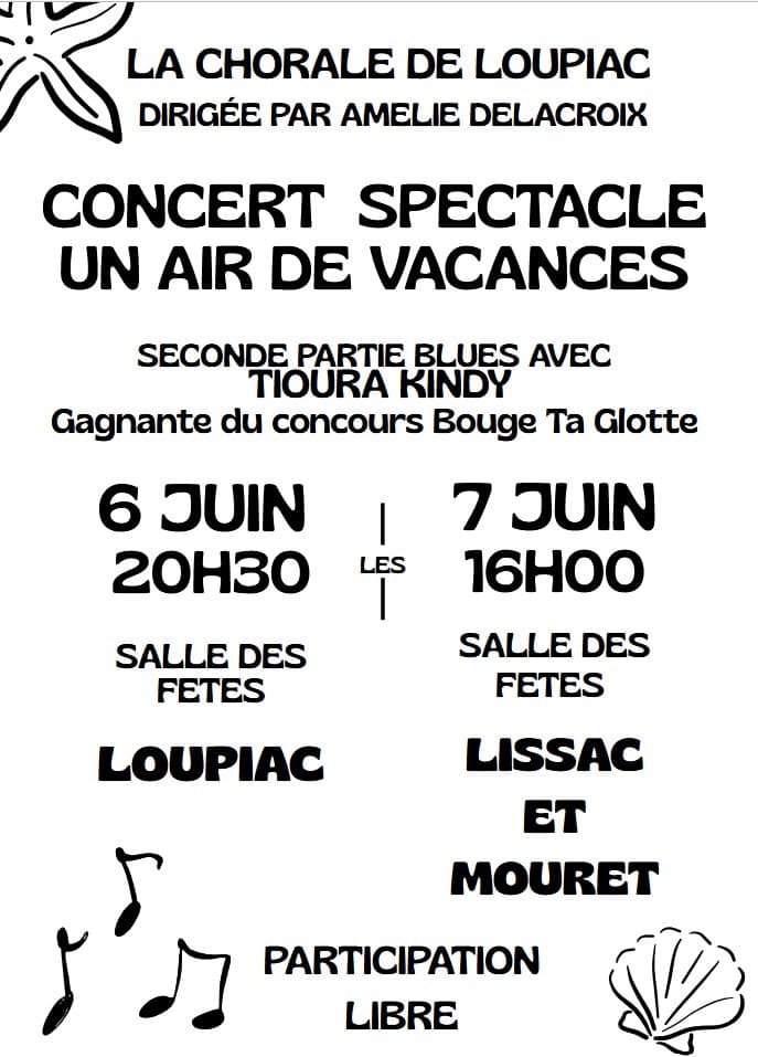 chorale 2026/spectacle de la Chorale de Loupiac
