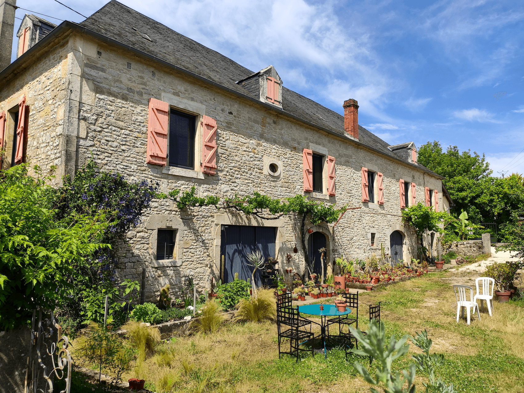 Facade sud de la maison