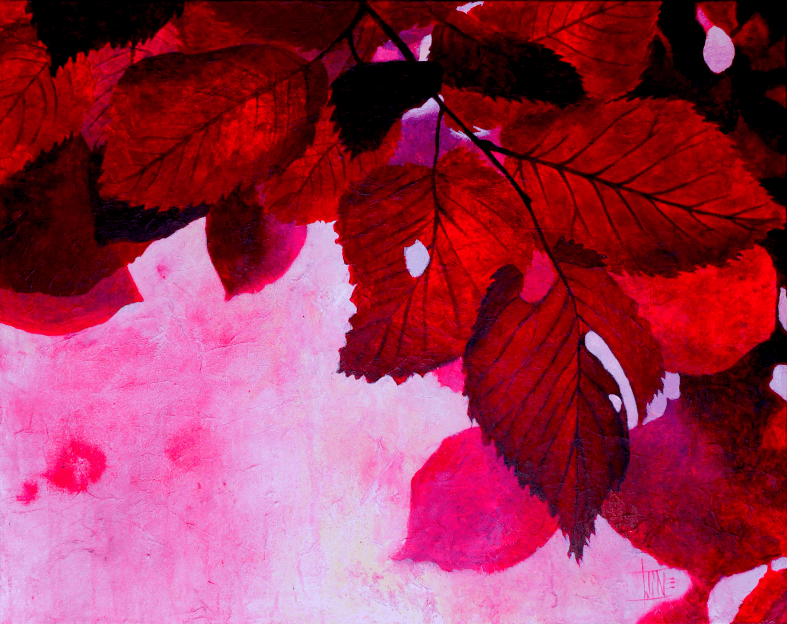 feuilles rouges com