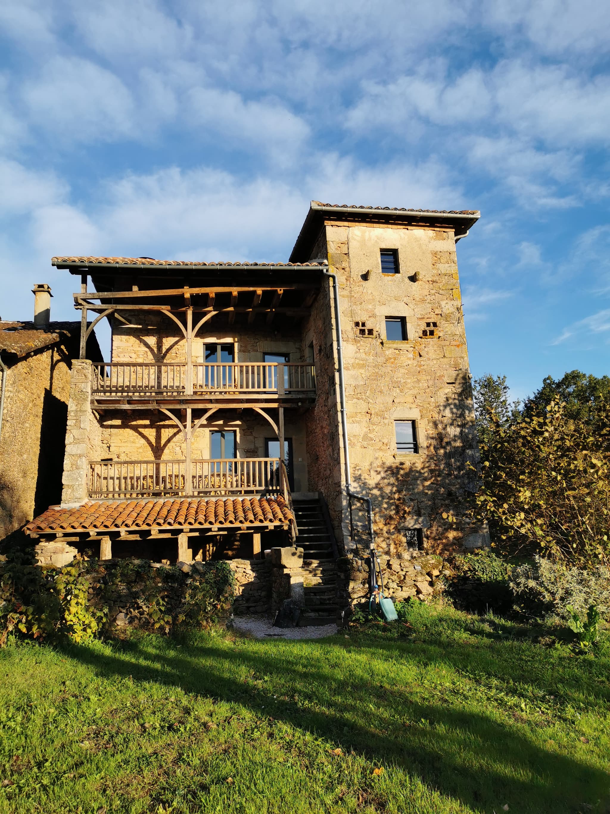 Façade sud du gîte