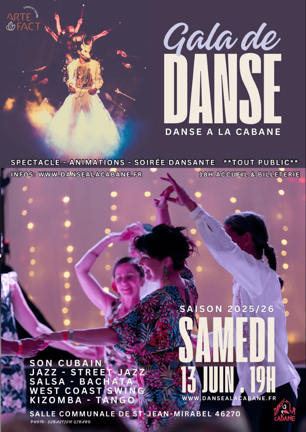 Soirée Gala danse àSaint-jean-Mirabel