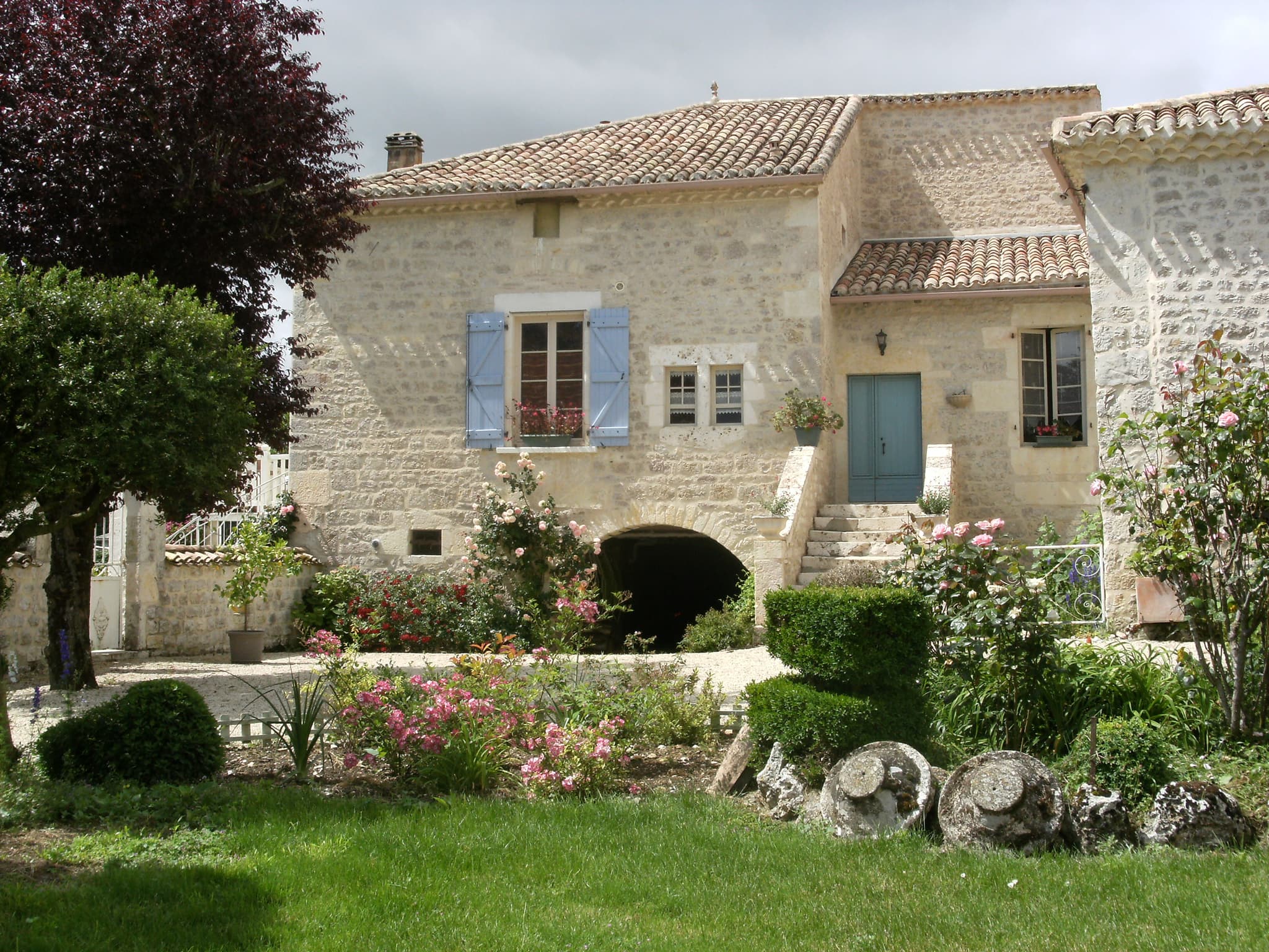 jardin vue maison