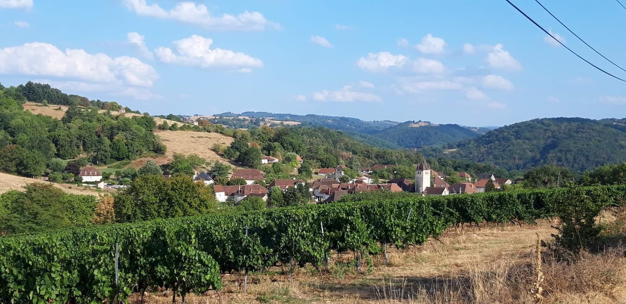 sur les hauteurs du village...