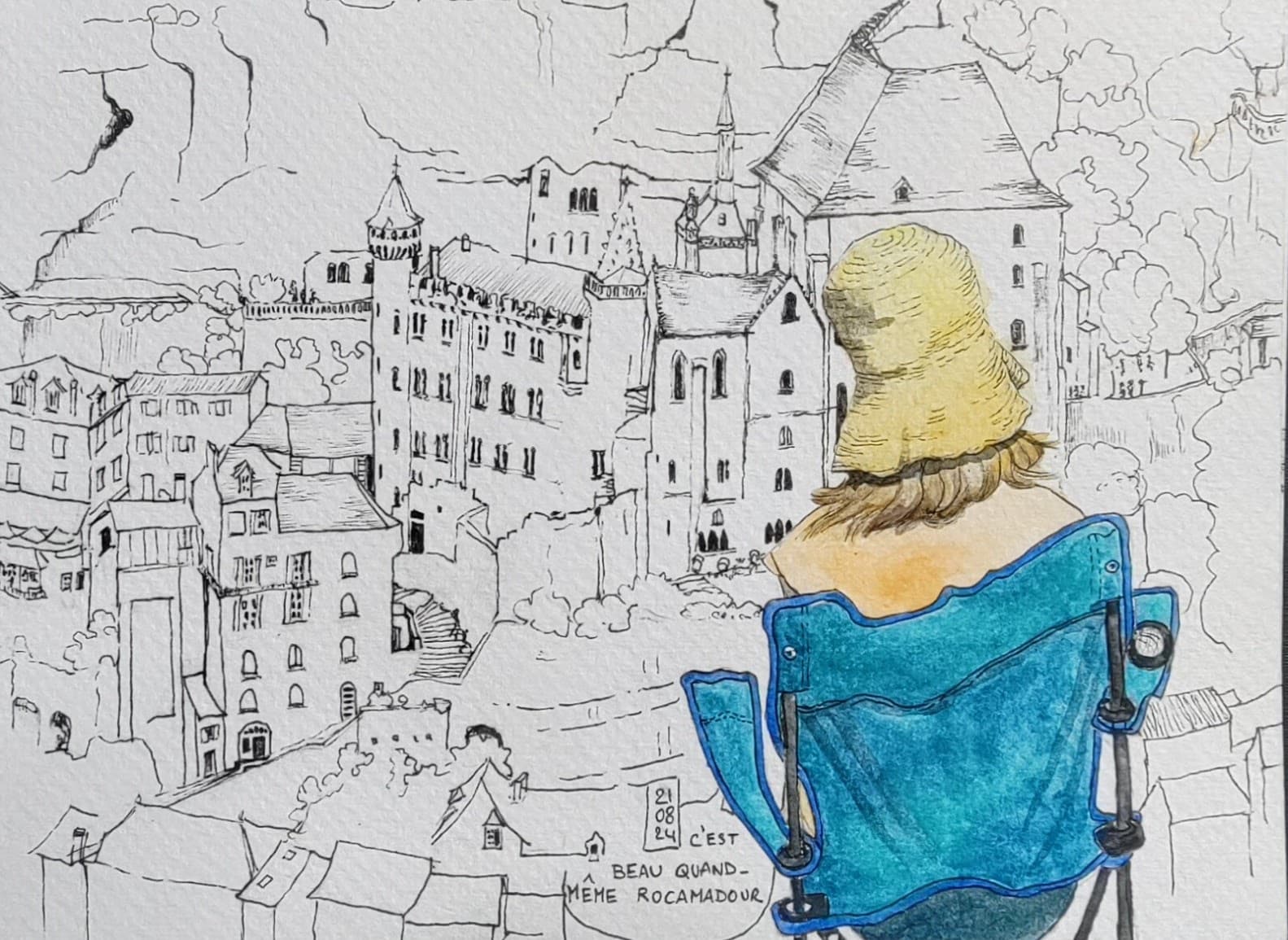Atelier Croq'balade en Quercy - Stage Carnet de Voyage