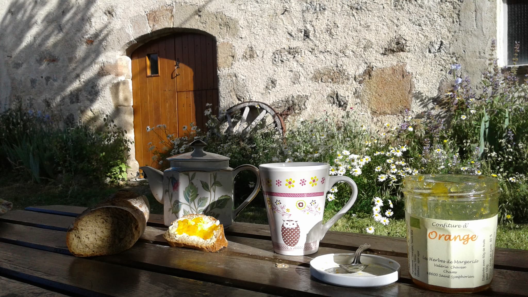 Petit déjeuner dehors