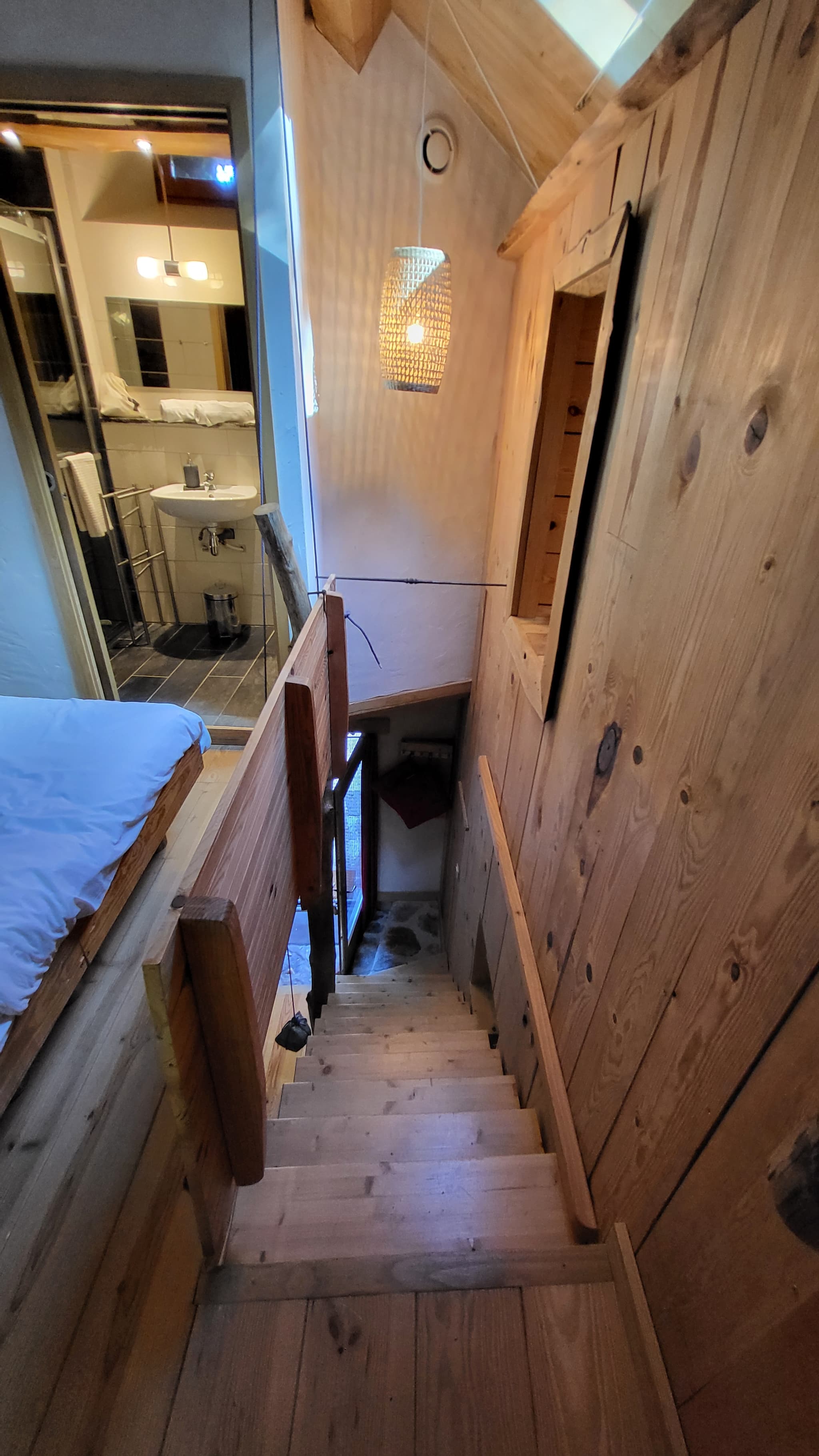 Escalier vers la chambre à l'étage