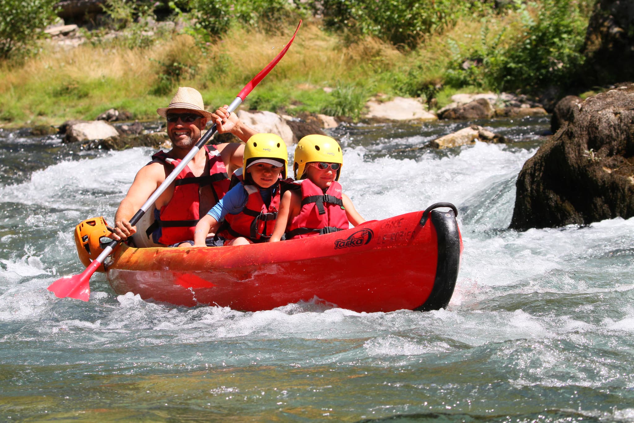 Gorges du Tarn canoe en famille