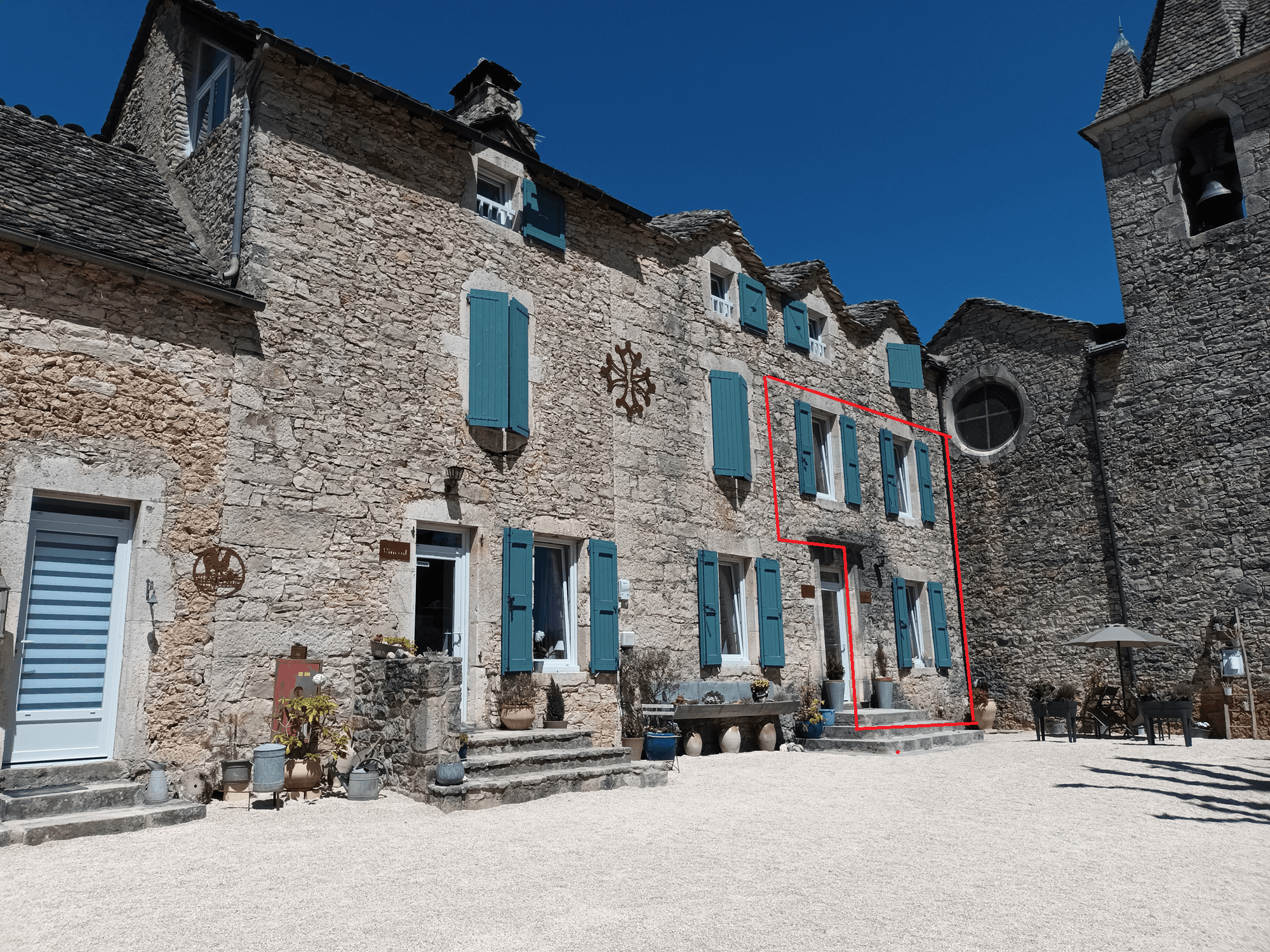 Façade -emplacement du gite -