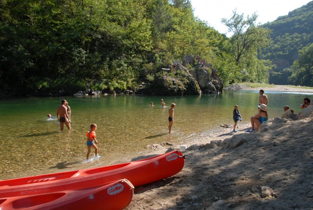 Location de canoës au Camping Couderc