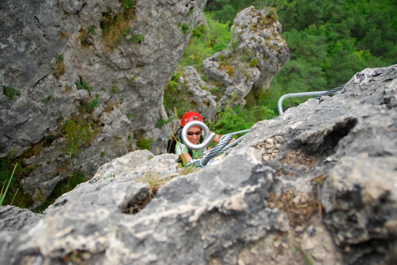 Escalade en Via ferrata