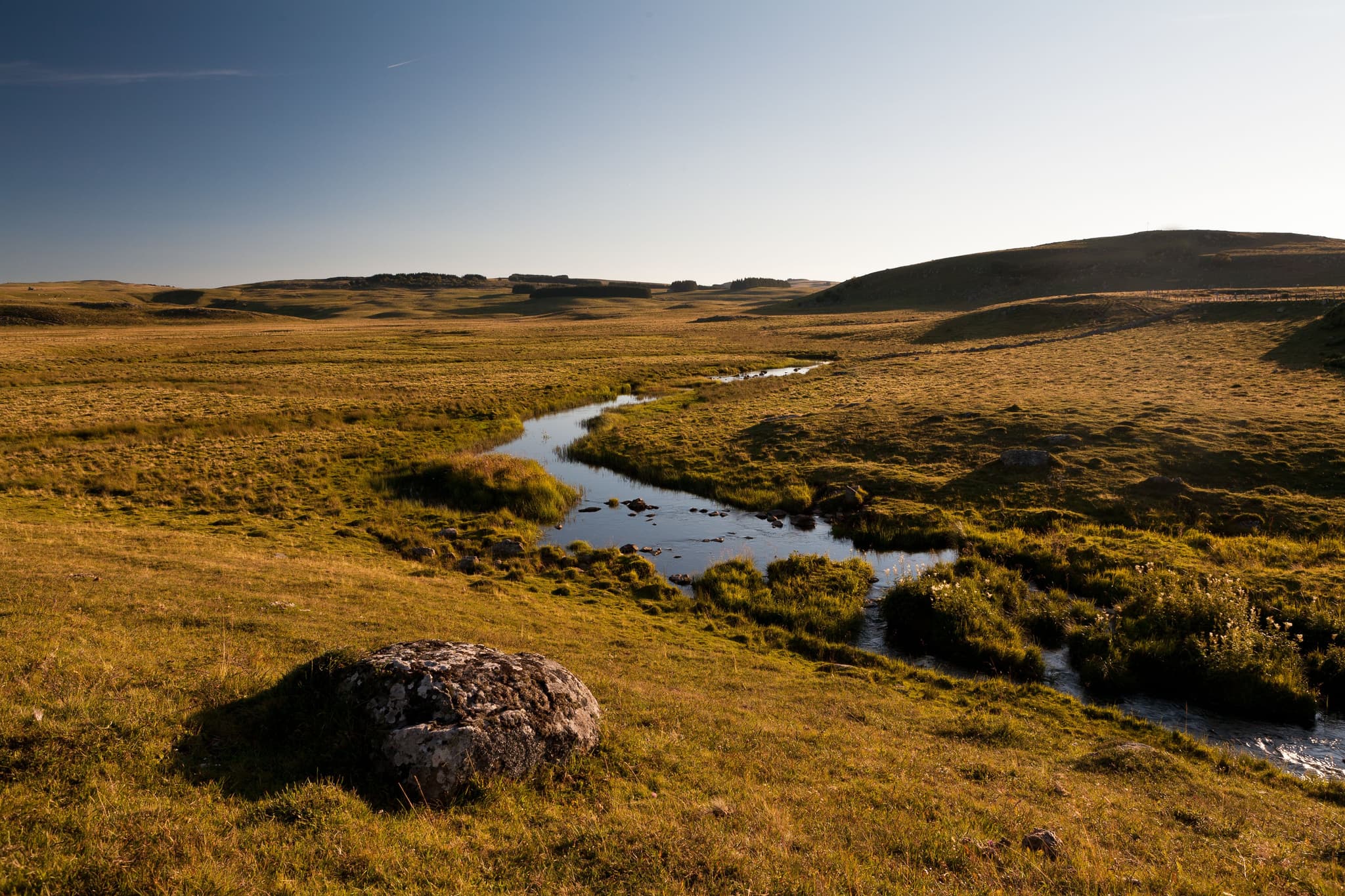 Landscape of Aubrac in Lozere