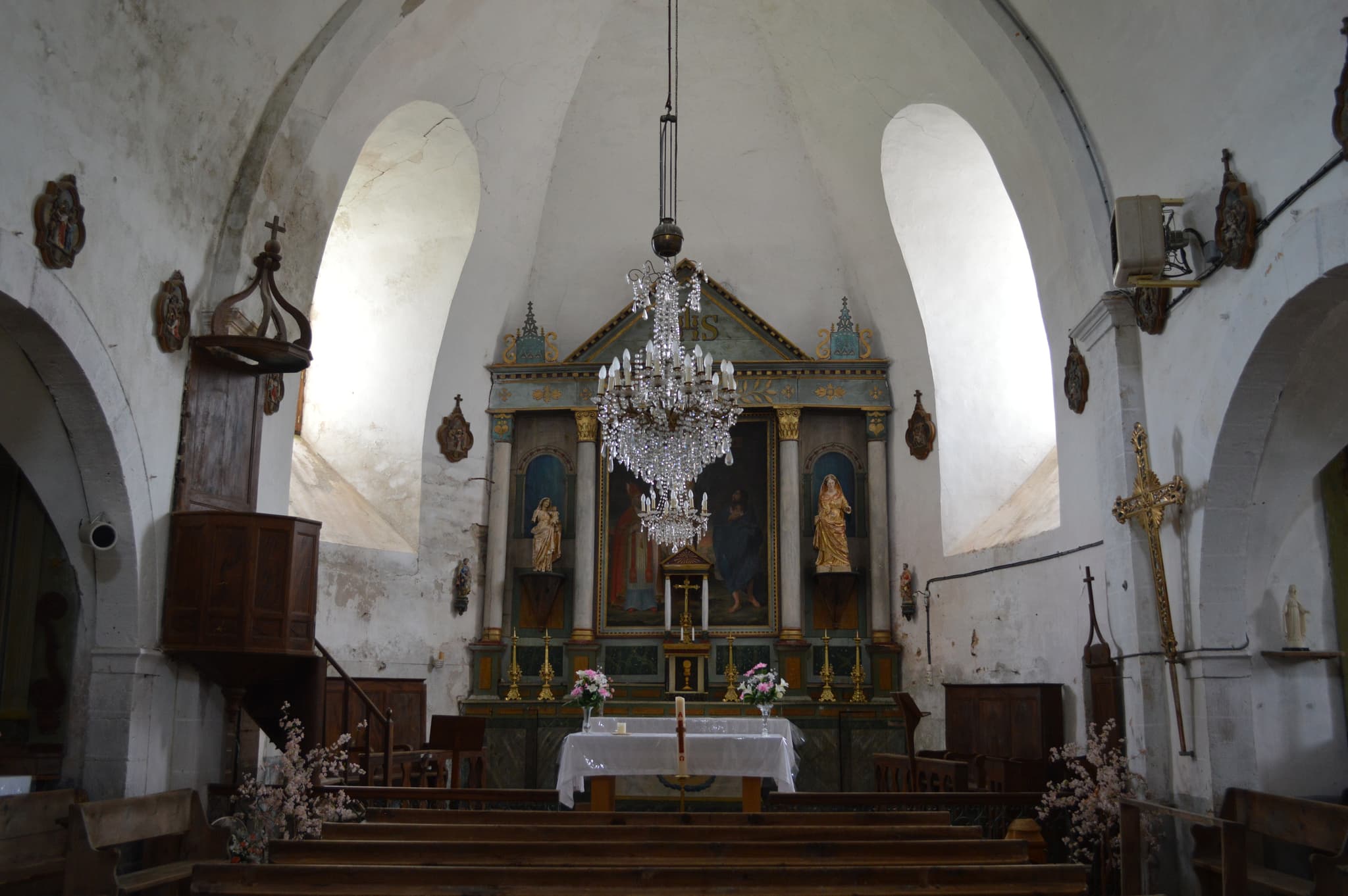 Eglise Saint-Barthélémy - La Tieule - nef