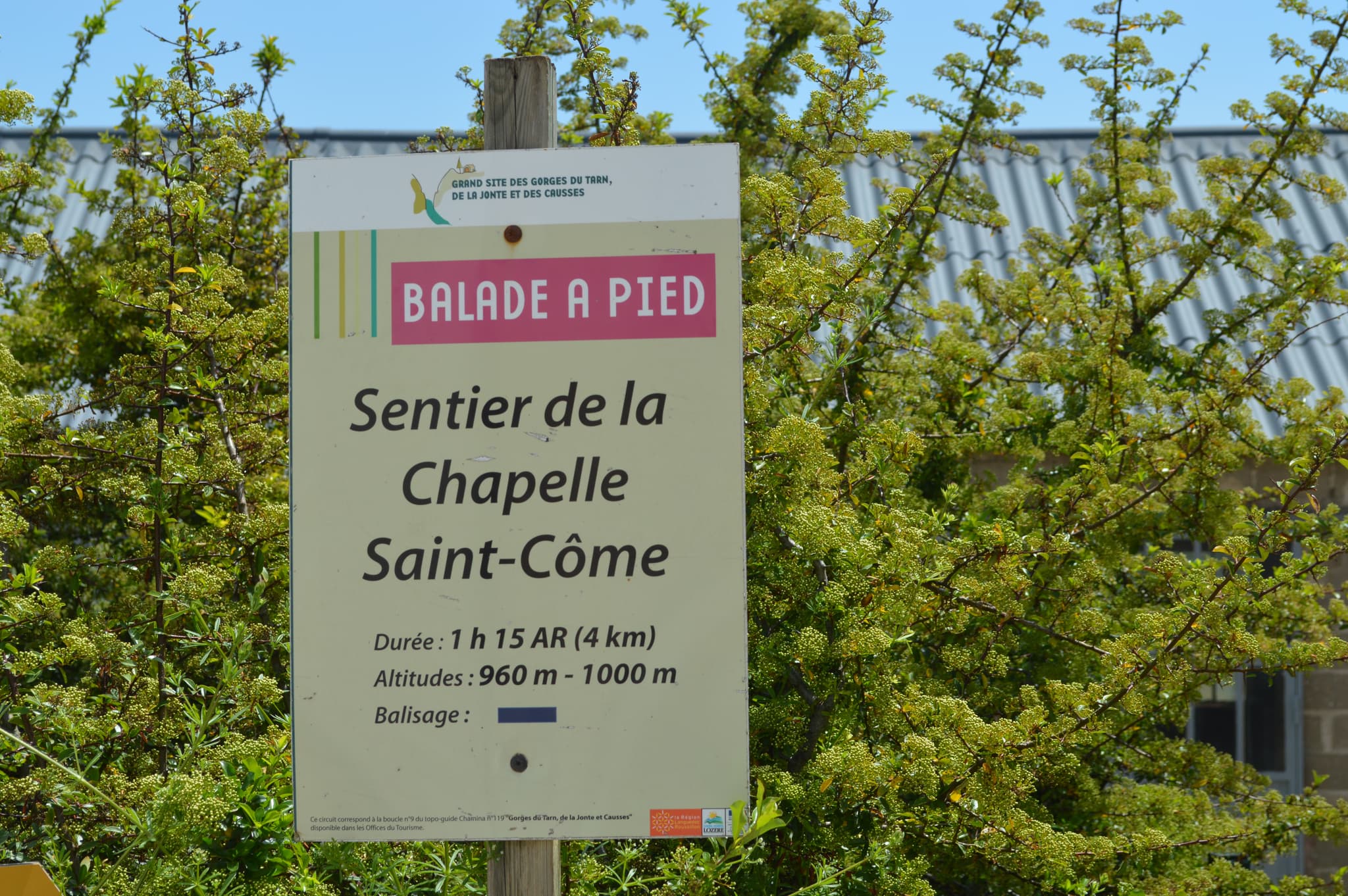 Sentier de la chapelle St-Côme - Mas St-Chély