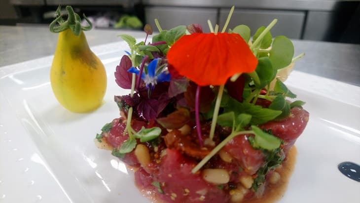 Tartare de boeuf de l'aubrac