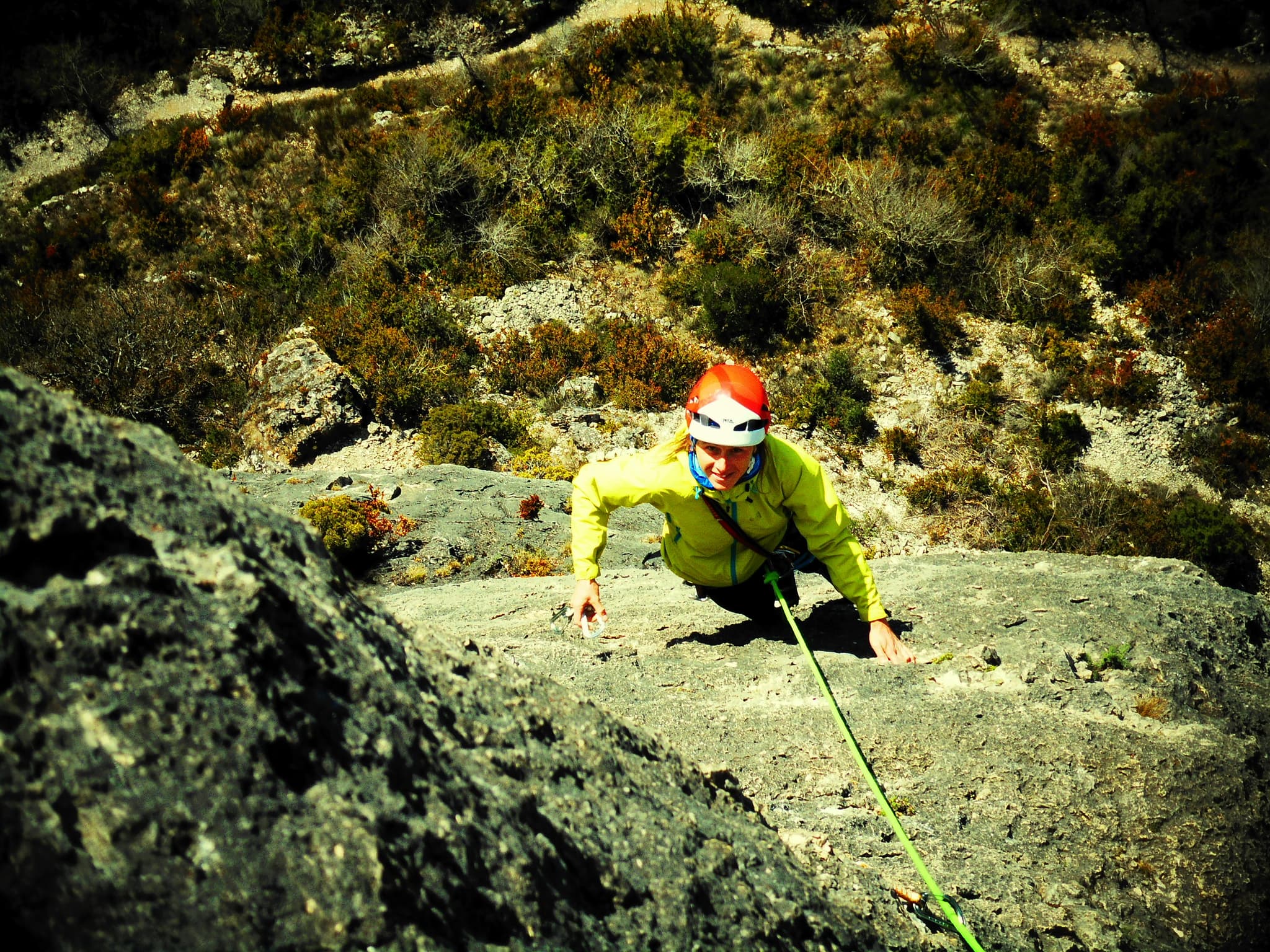 Escalade grande voie jonte