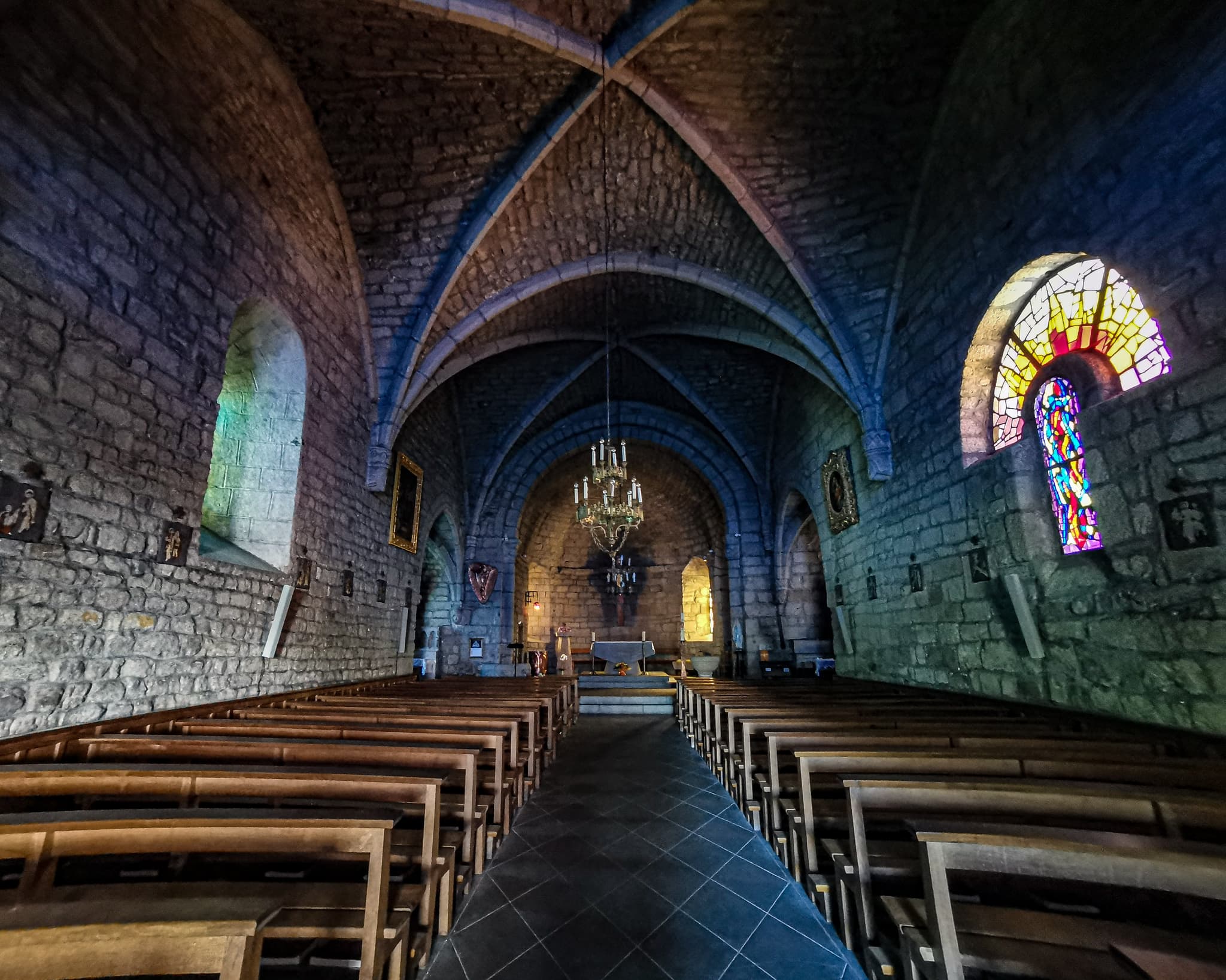 Église Aumont - vue vaisseau central