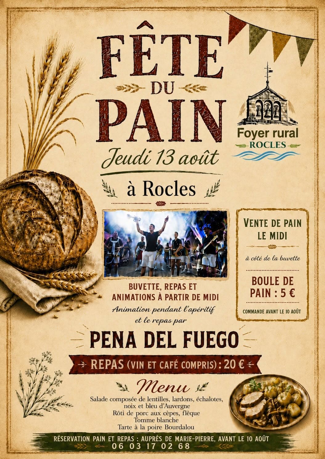 Fête du pain Rocles 13-08