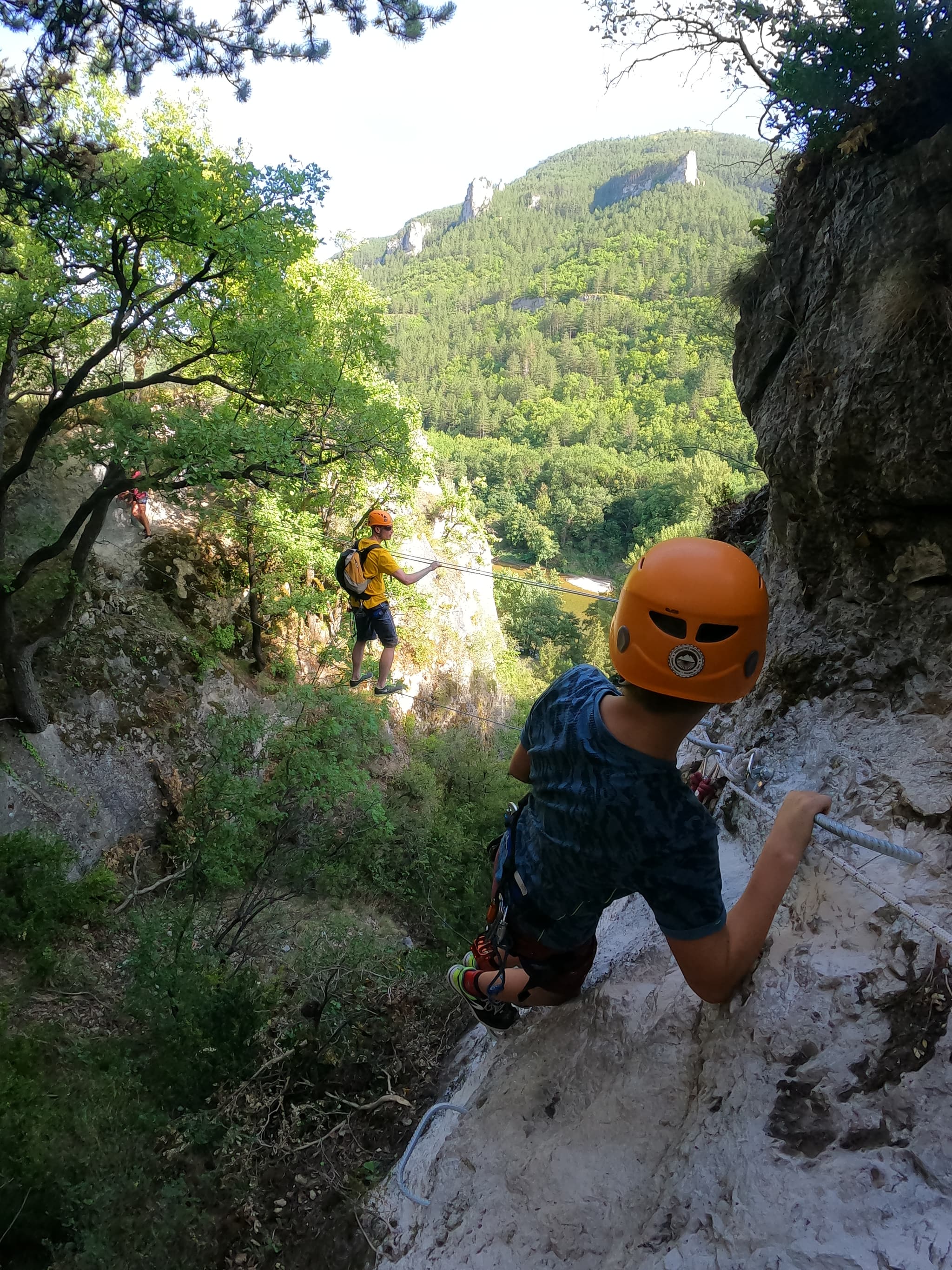 Parcours Aventure à Sainte Enimie - via corda pont de singe