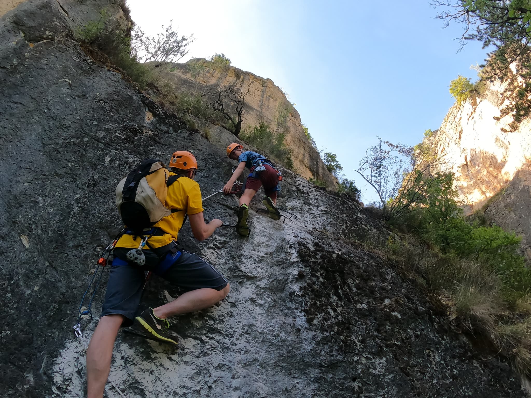 Parcours Aventure à Sainte Enimie - via corda