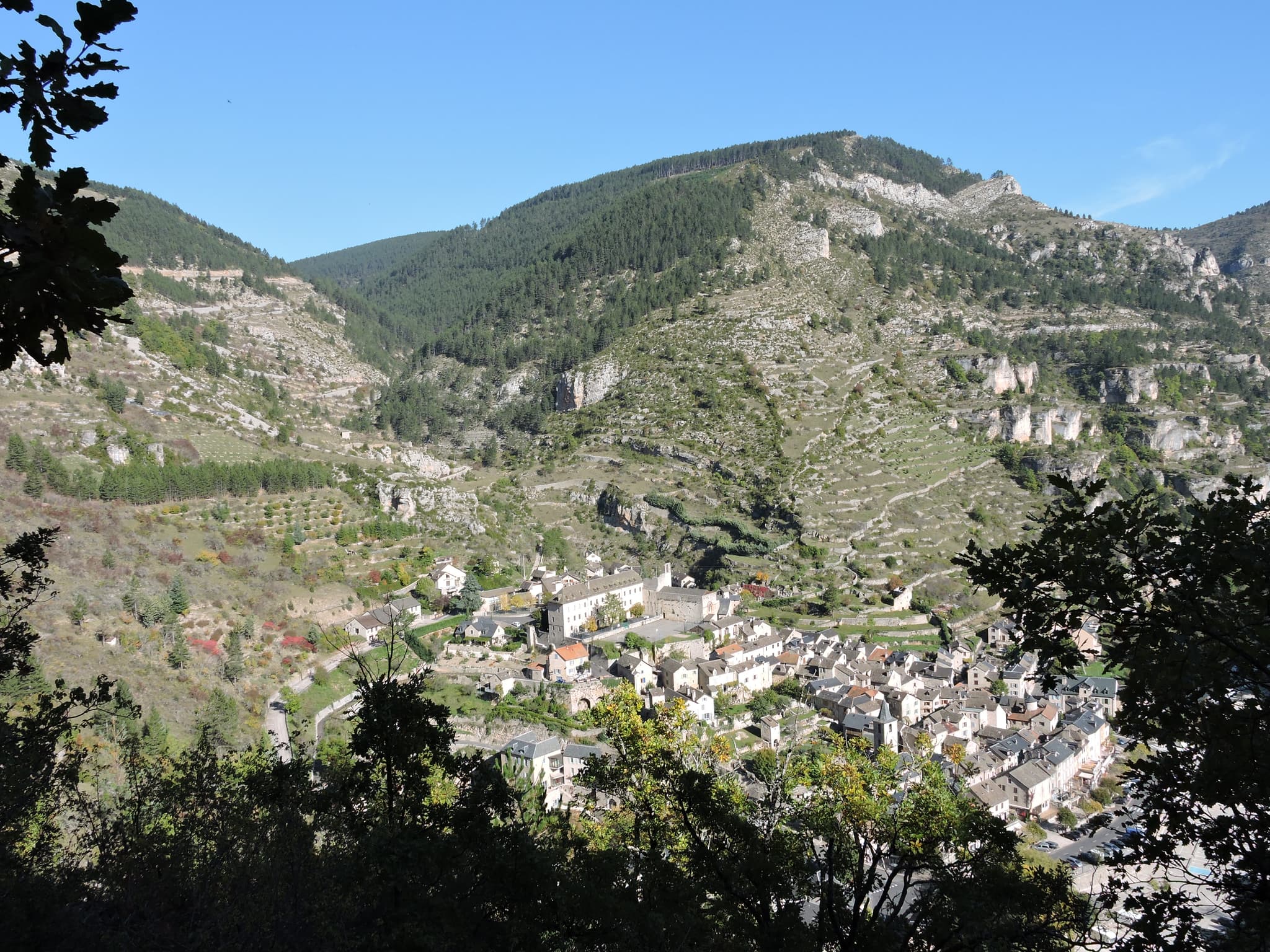 Vue de Sainte Enimie Le Petit Vignot Sainte Enimie Gorges du Tarn Causses