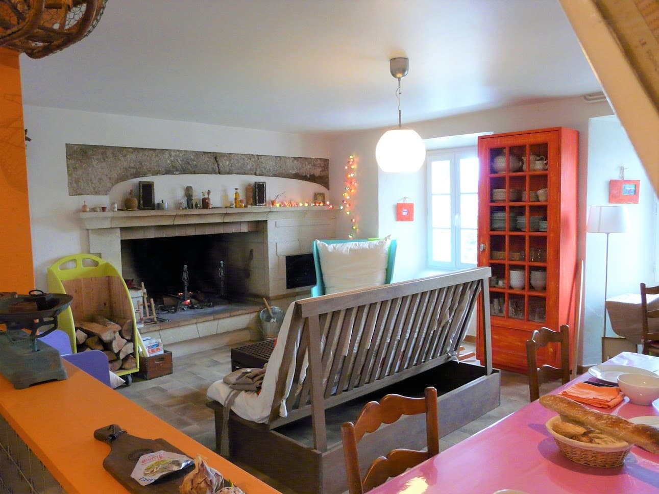 Coin salon "Gîte la Ferme"