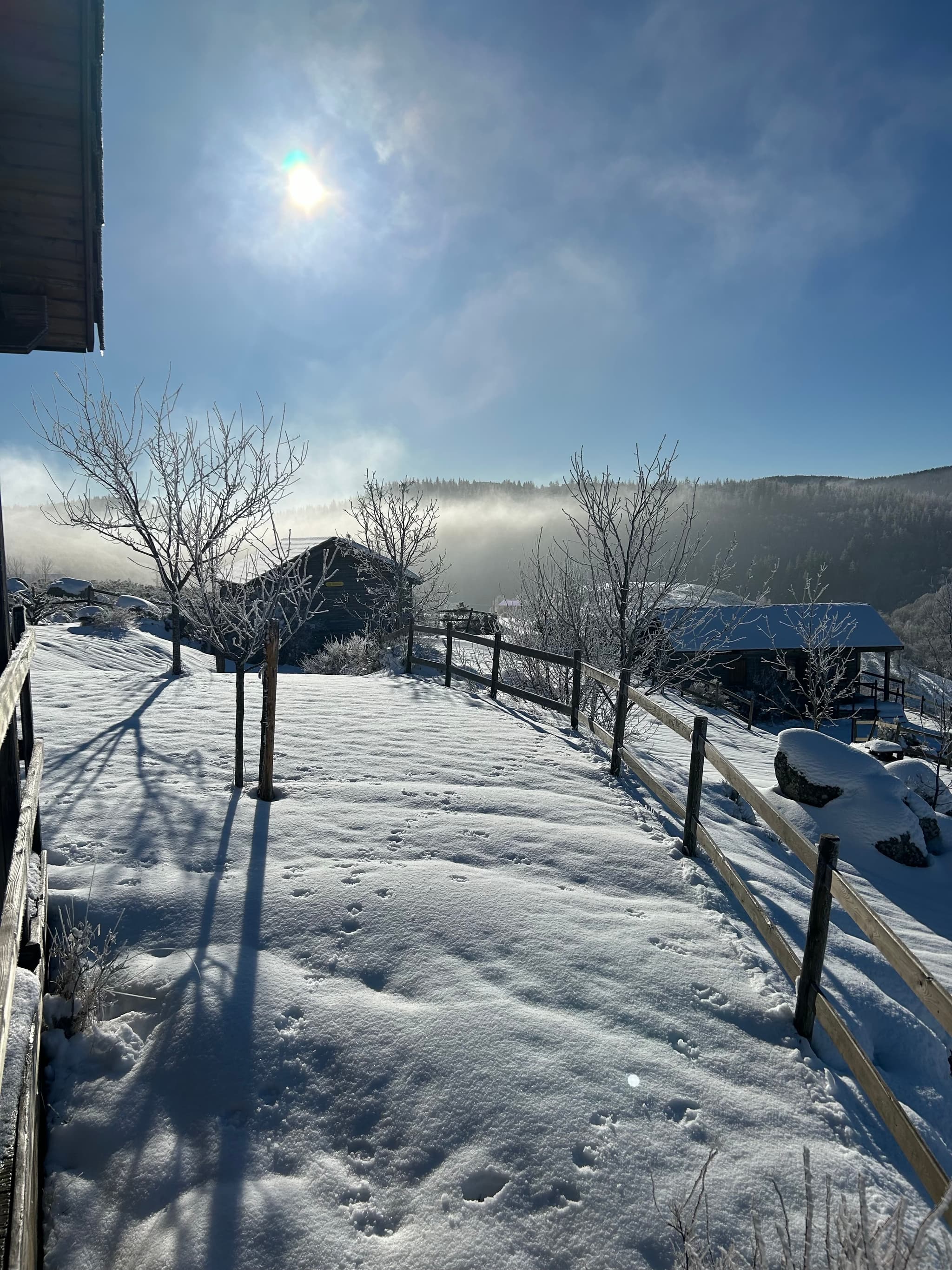 Vue Chalets La Tchourette