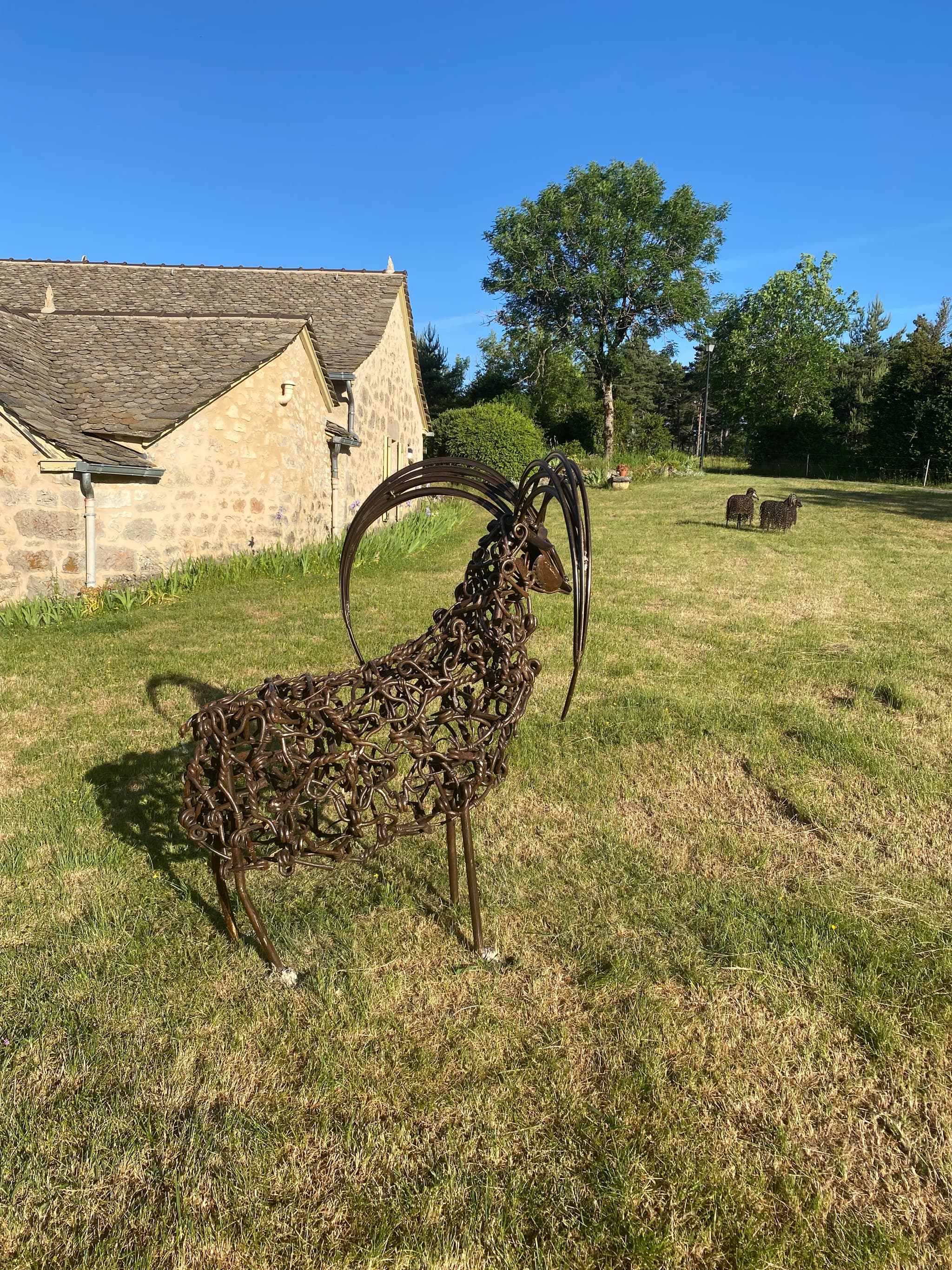 Sculpture de Robert Pujol à Cauvel