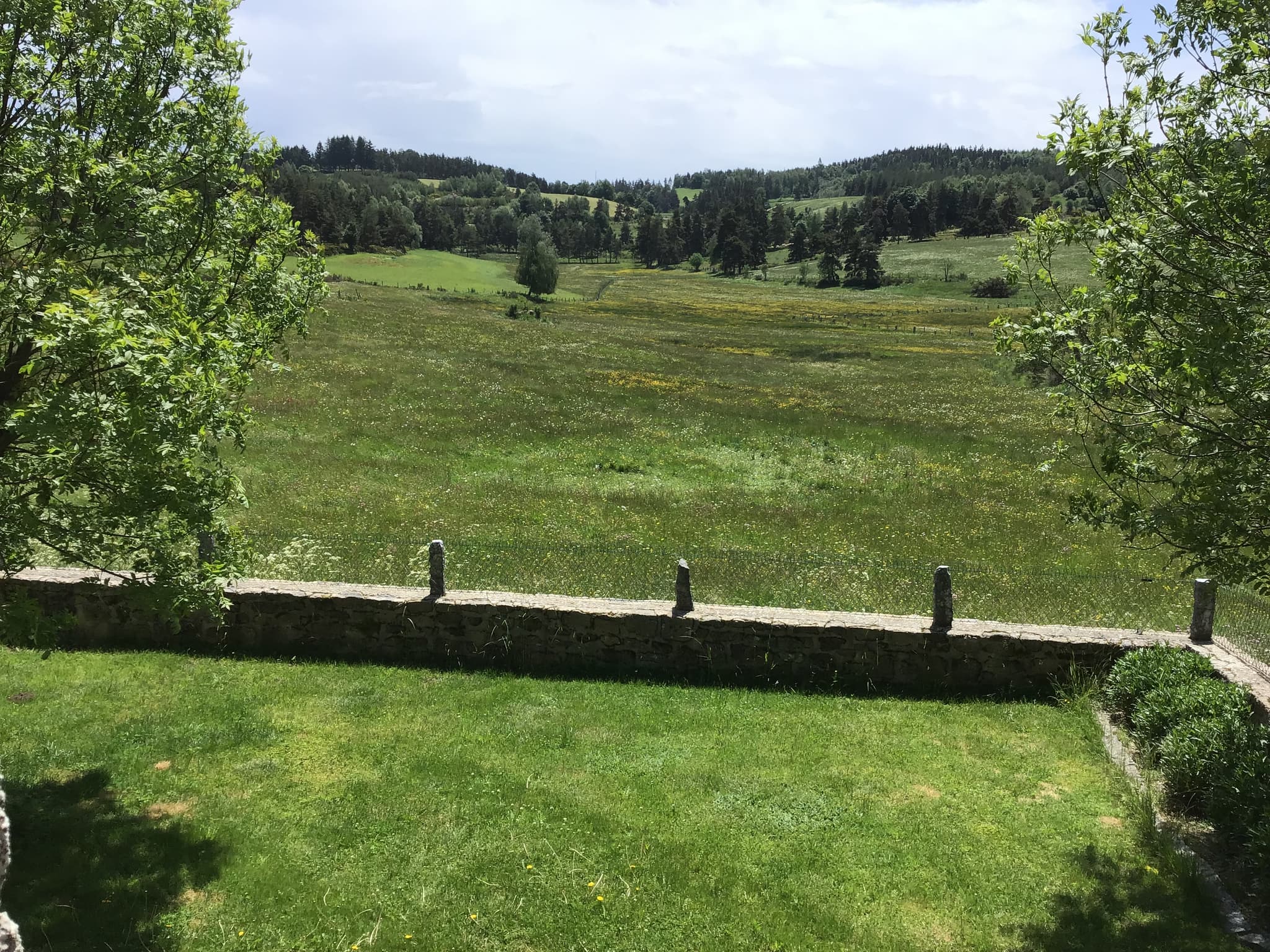 Paysage paisible vu des chambres