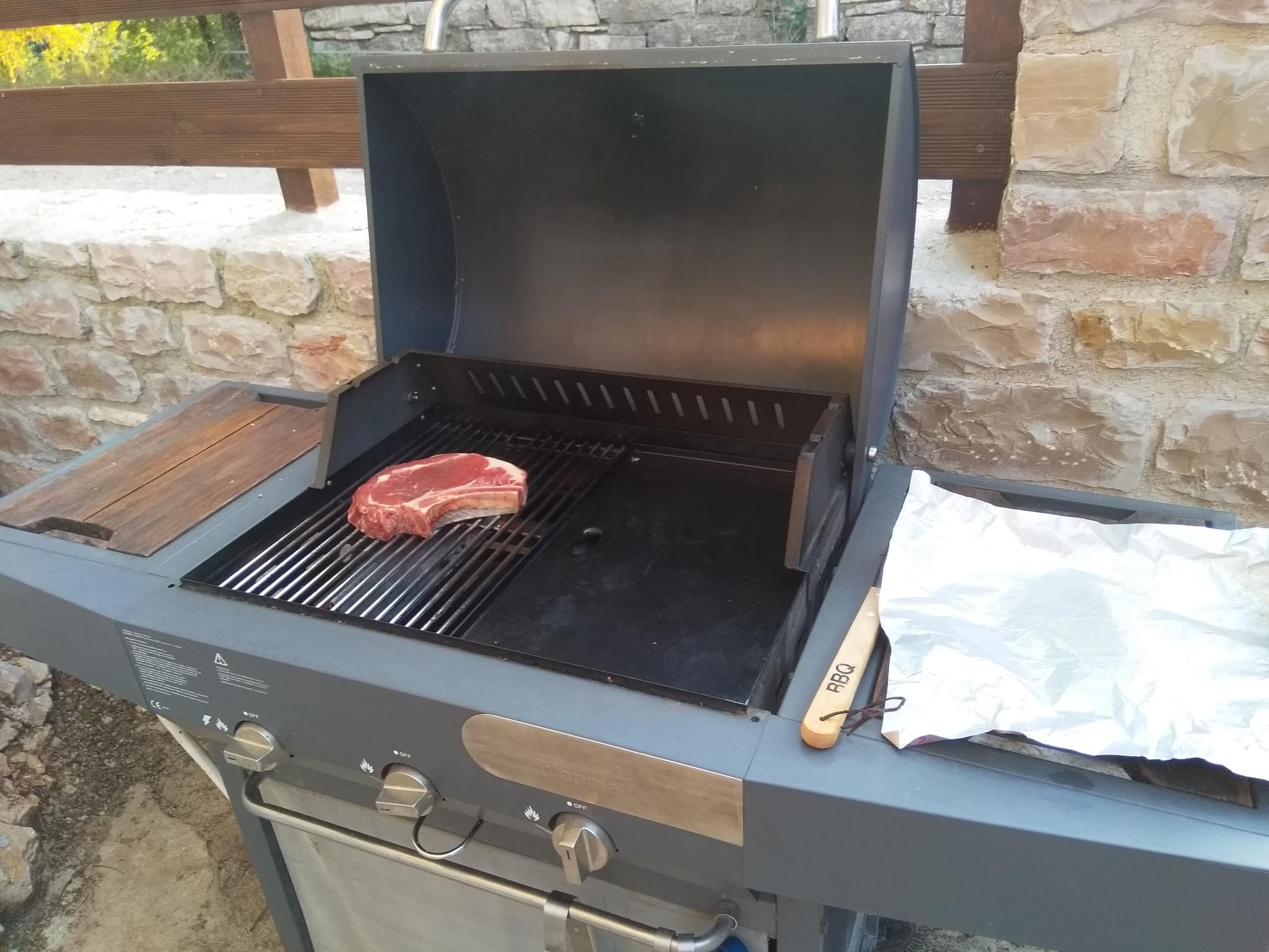 Grange du méjean-barbecue gaz plancha et grille