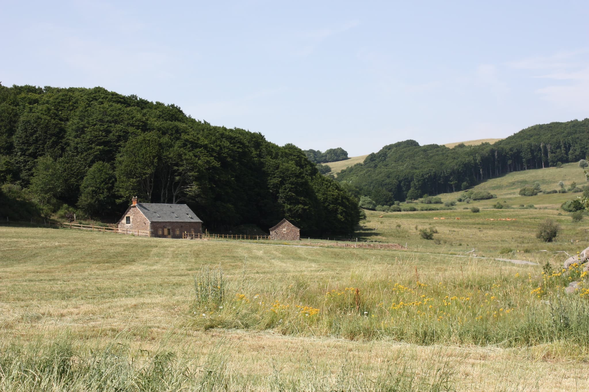 Vue d'ensemble du gîte du Carteyrou