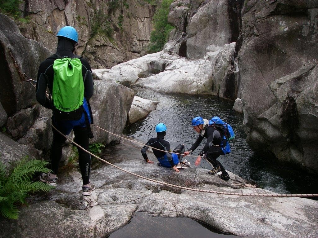 Canyoning dans le Chassezac