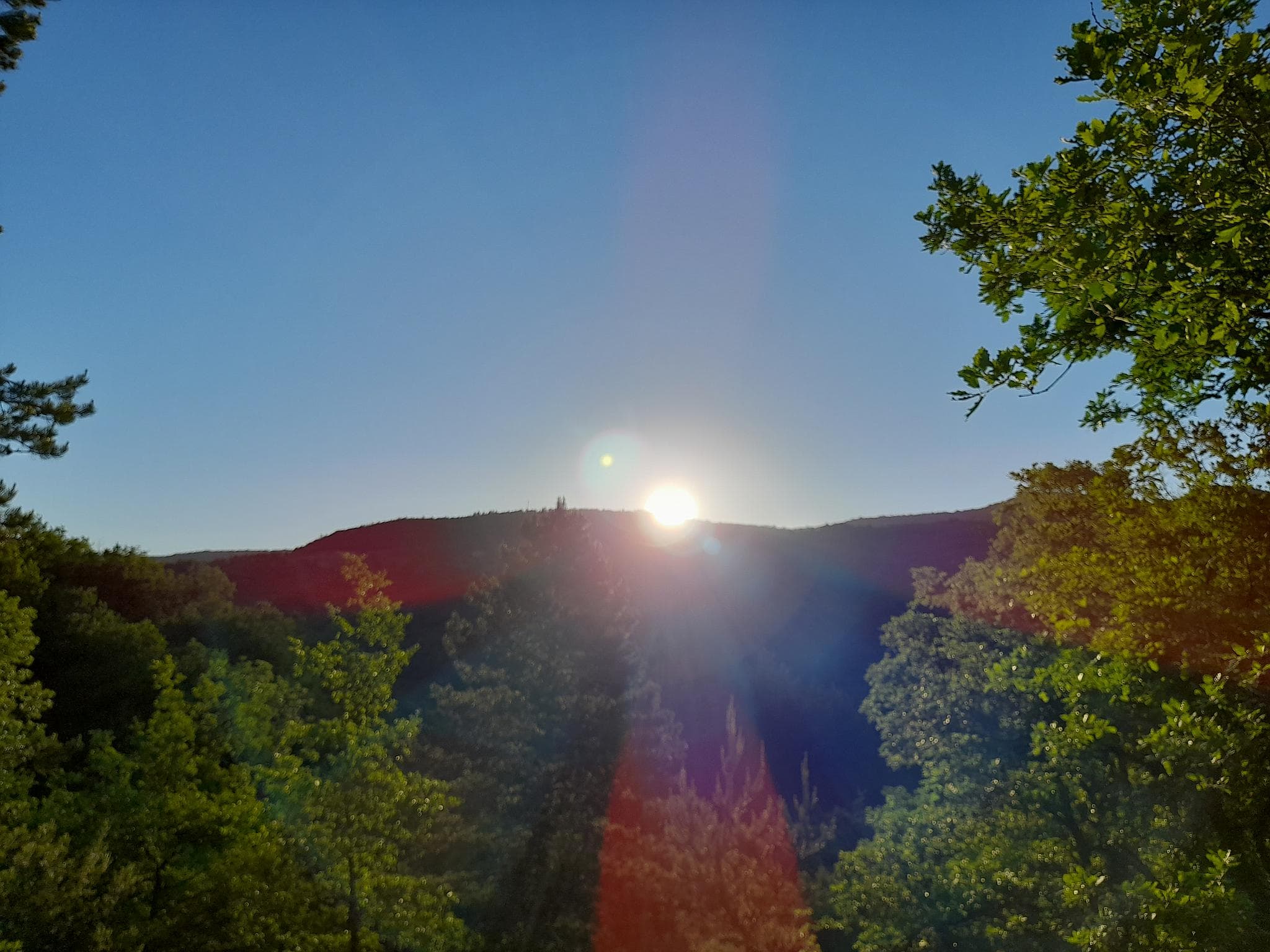 Levée du soleil depuis la maison