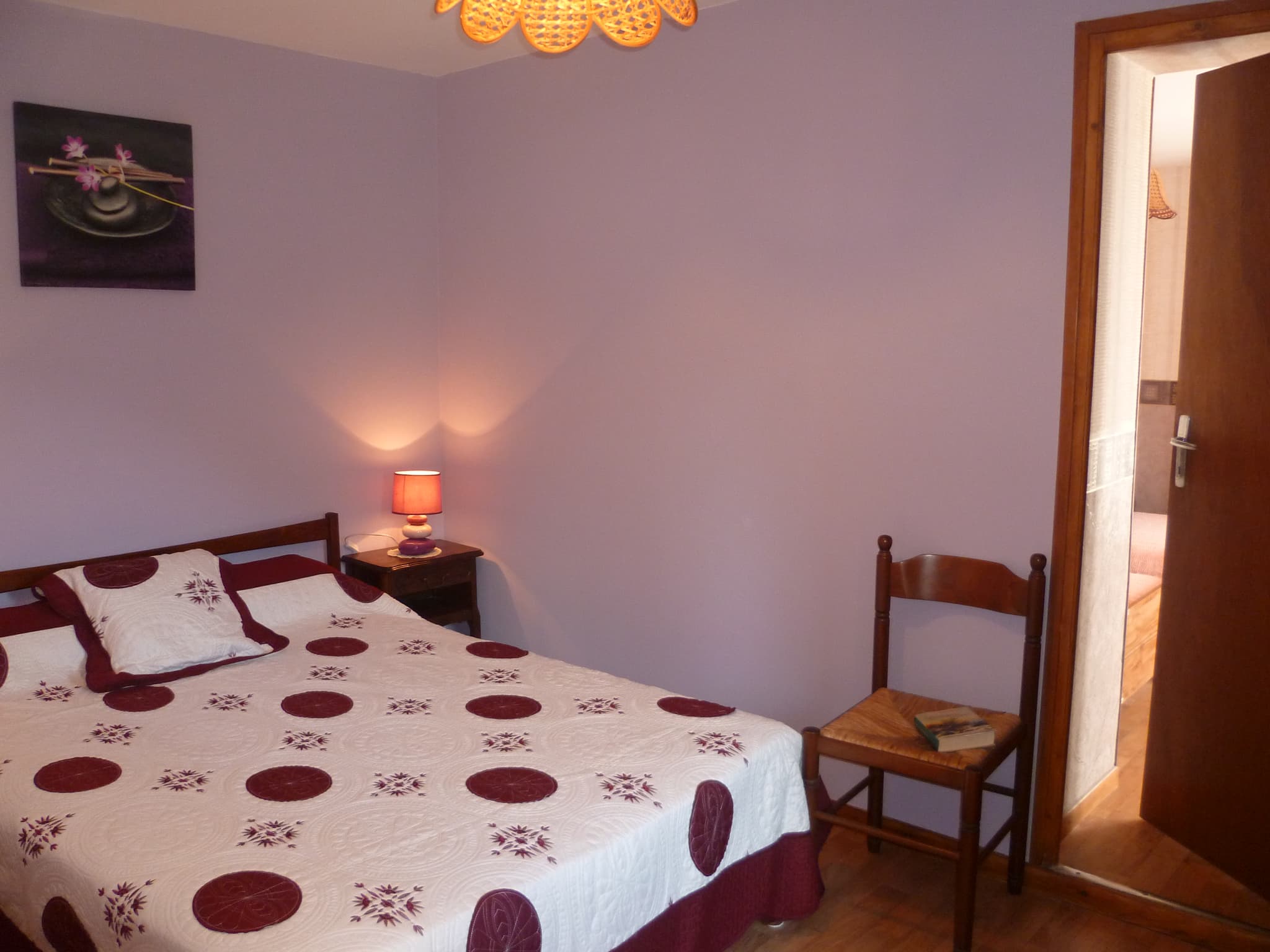 Chambre 1 avec porte accès chambre 2