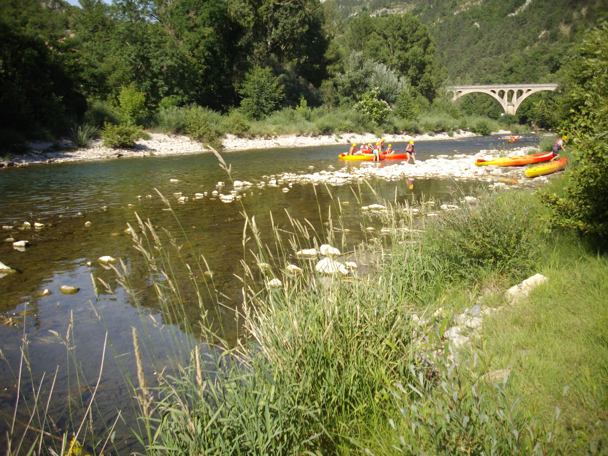 Débarcadére canoës