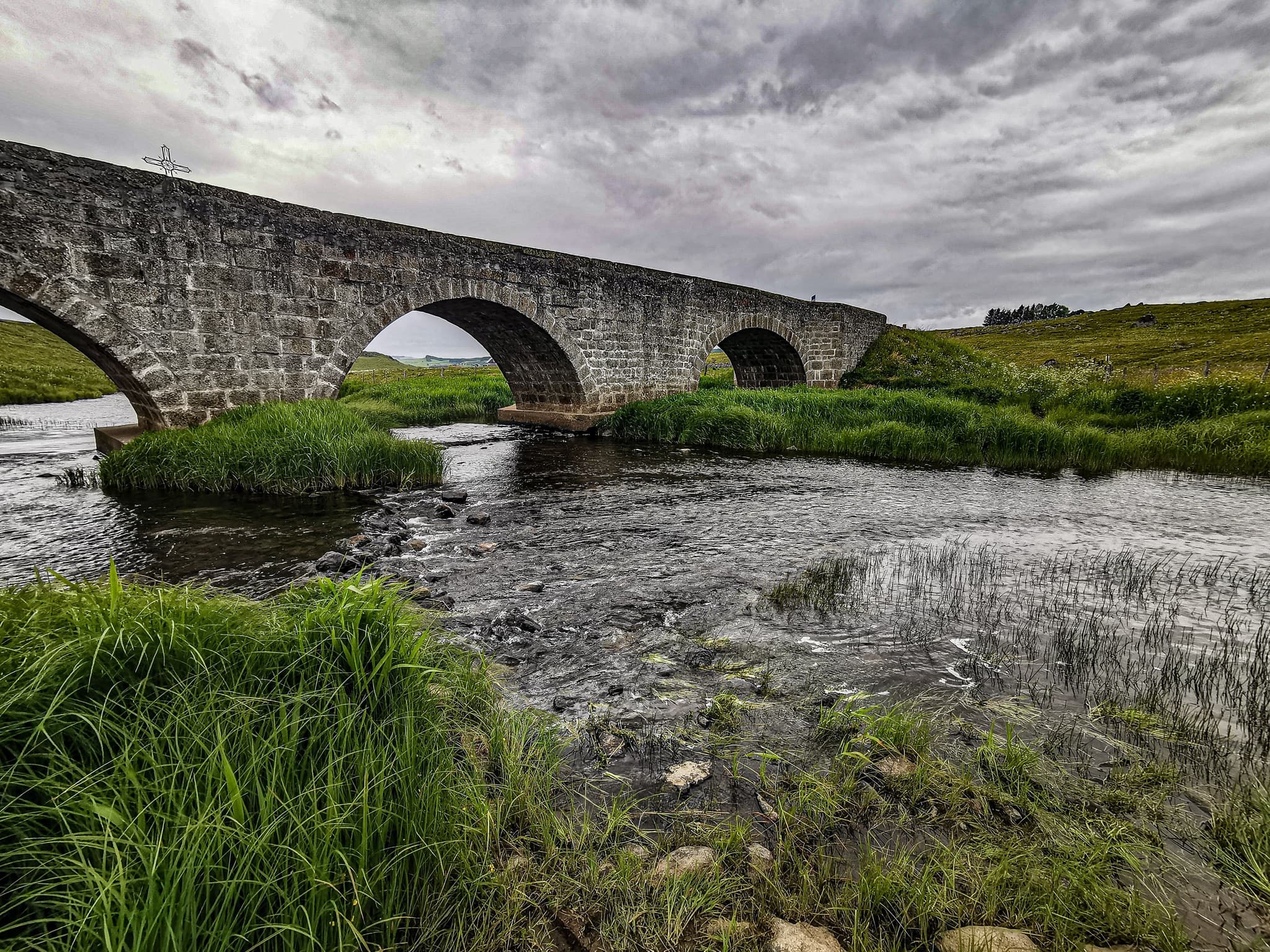 Pont de Marchastel - vue des tourbières