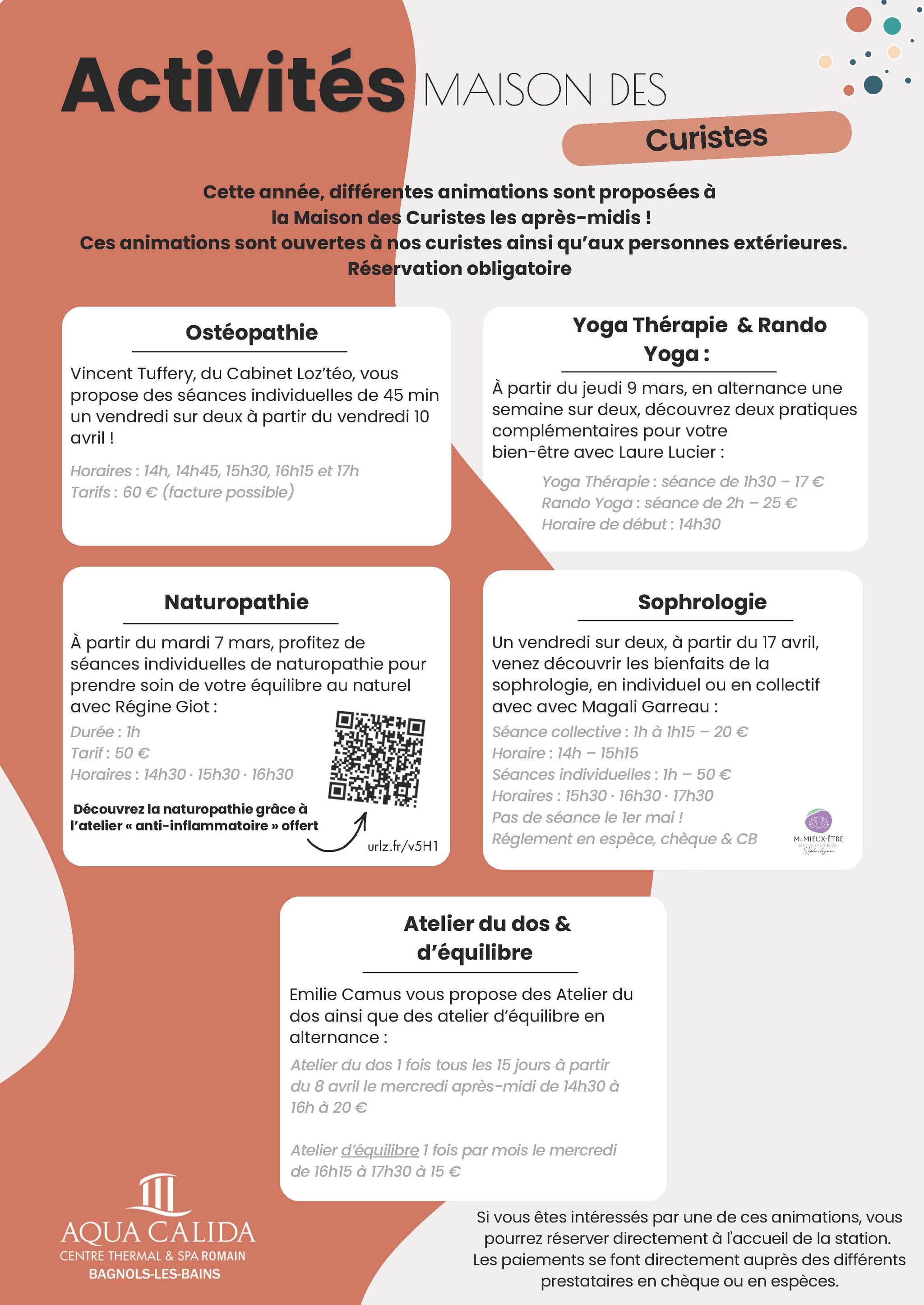 Thermes - Affiche animations