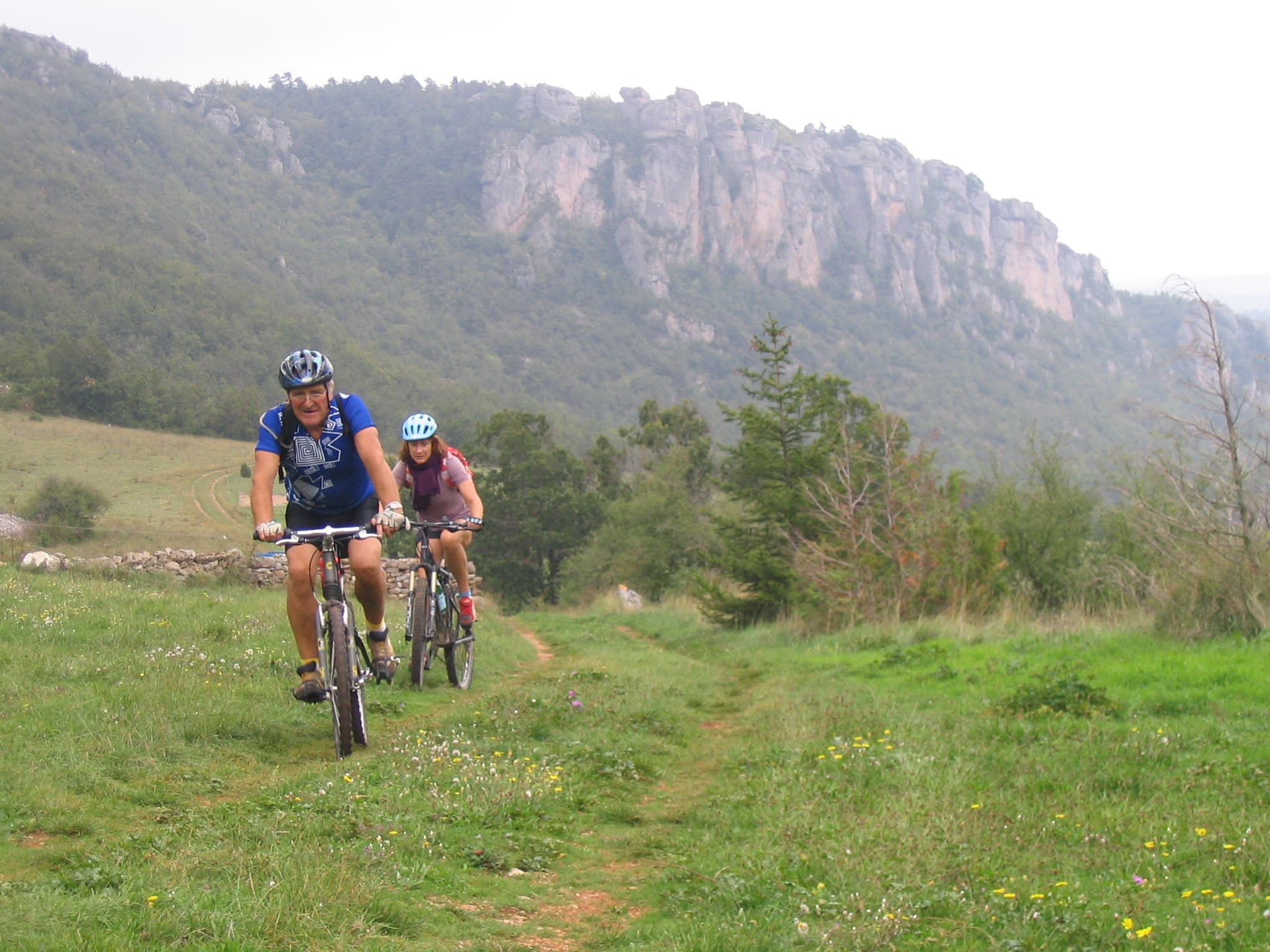 VTT sous les corniches de la Jonte