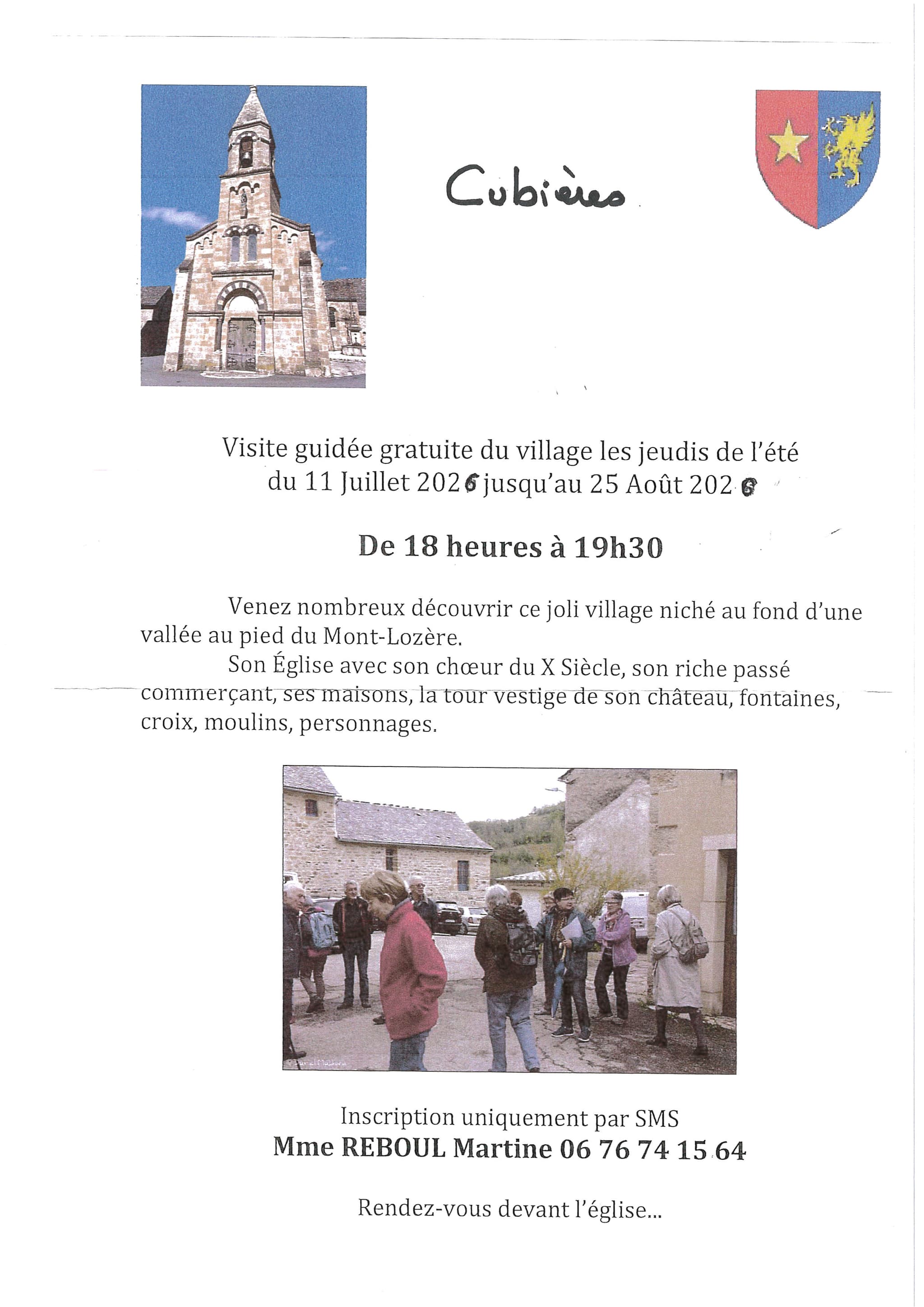 Visite guidée Cubieres
