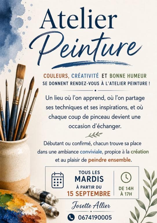 Atelier peinture