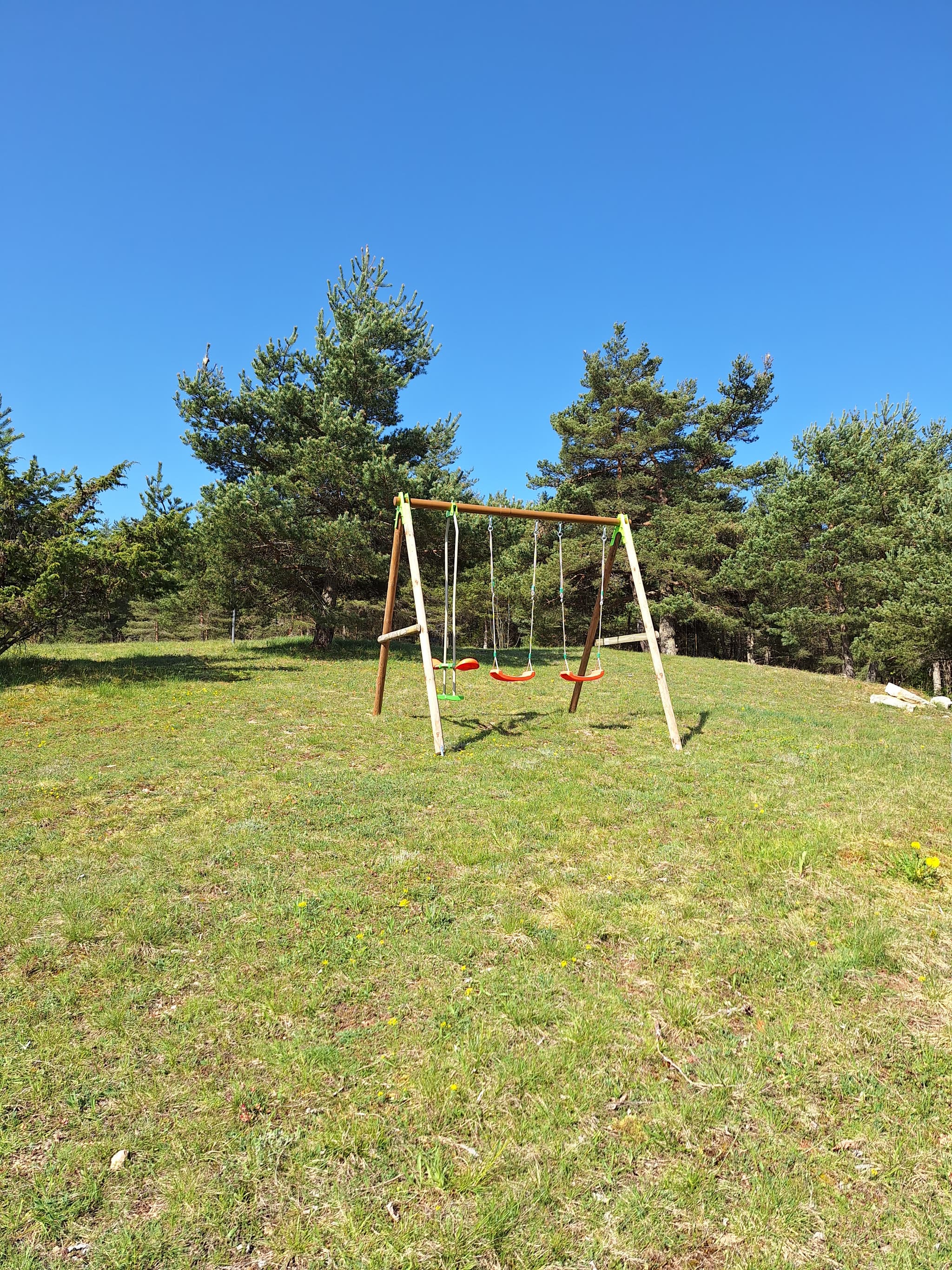 Balançoire sur terrain
