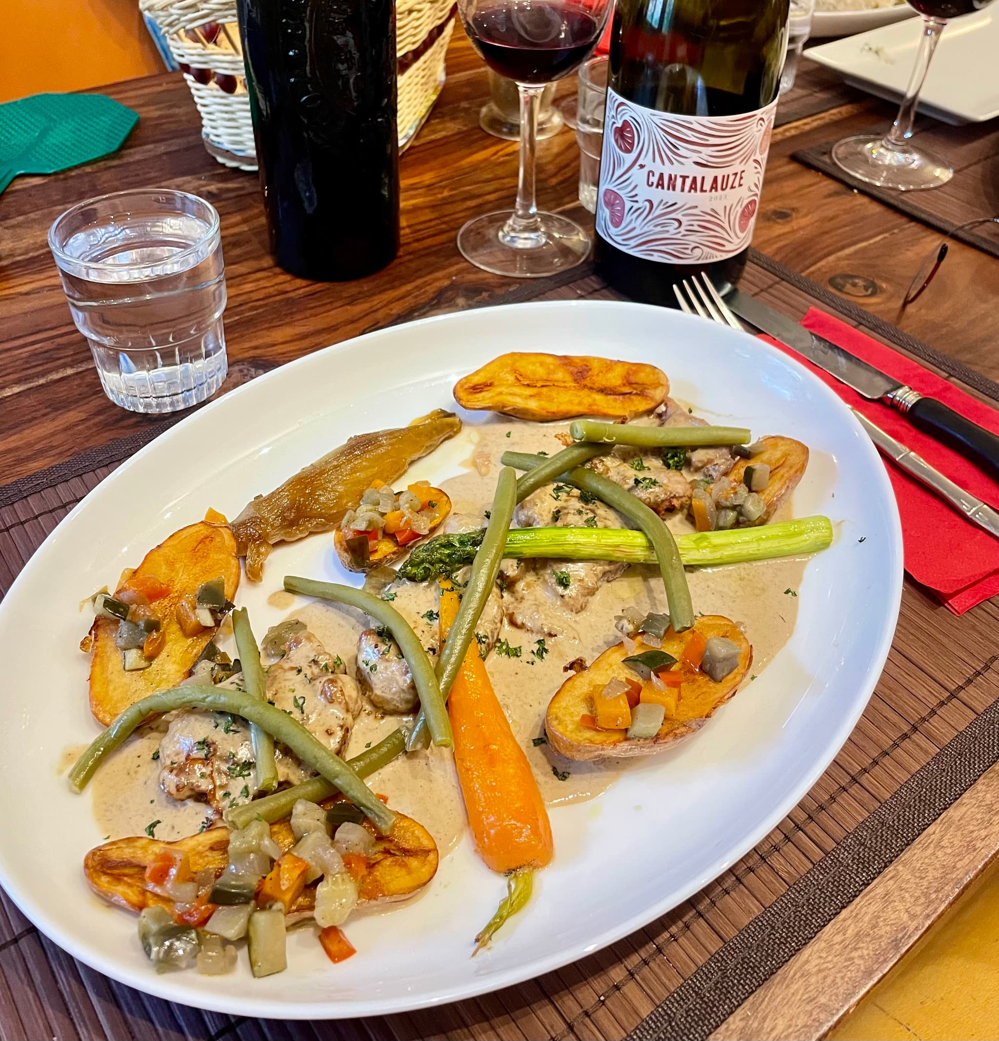 Filet mignon creme de cepes