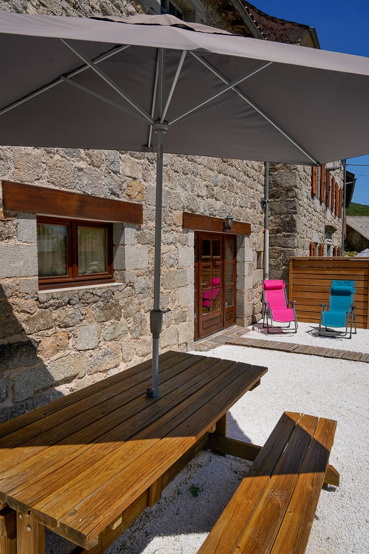 La terrasse - Gîte La Bergerie