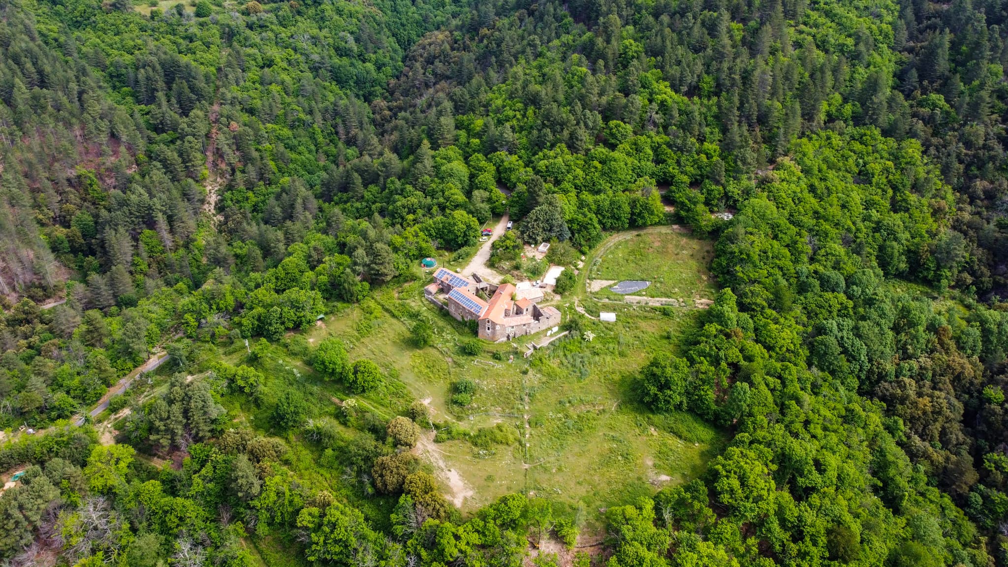 Photo drone du terrain