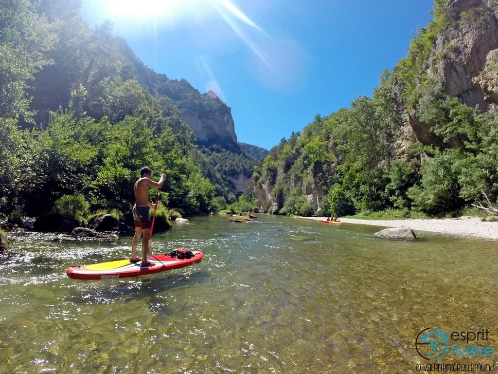 Paddle dans les gorges du tarn