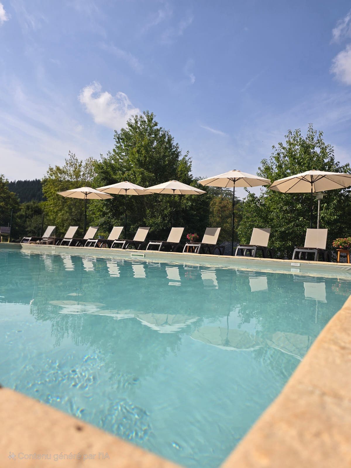 Piscine angle