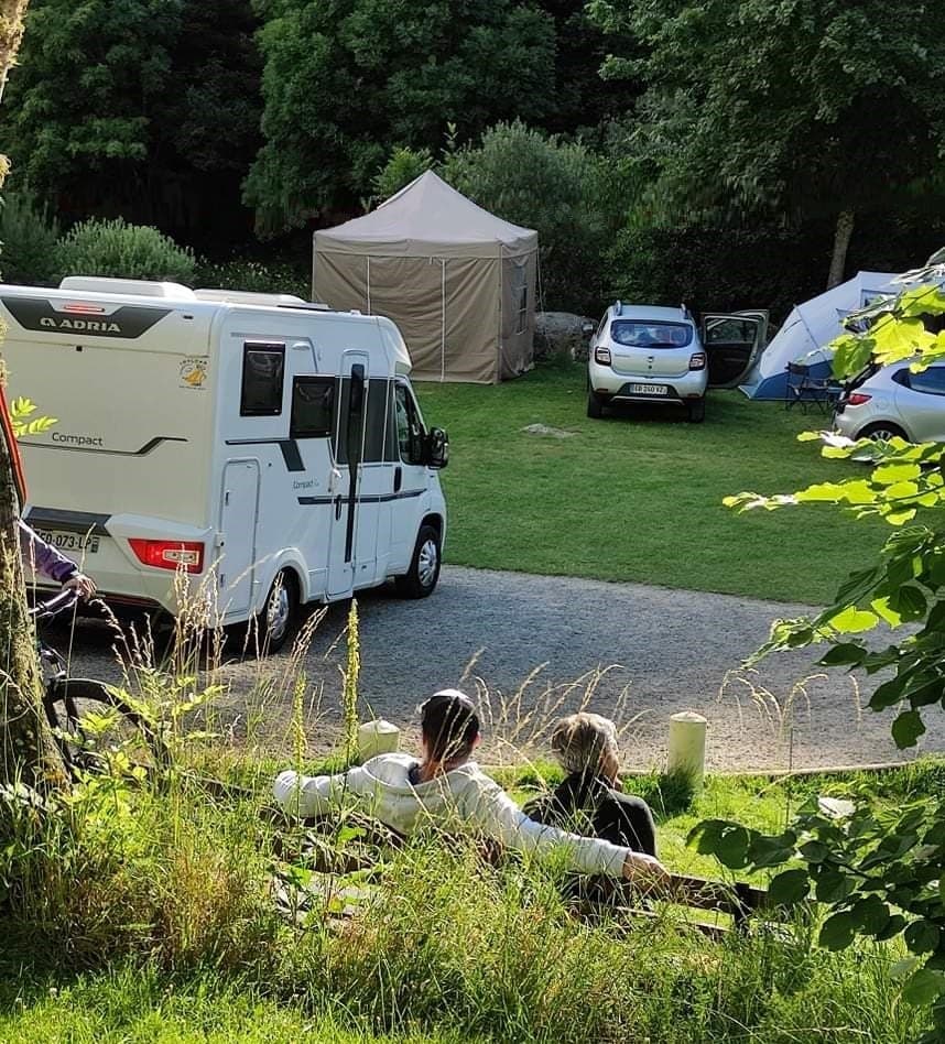 Vue sur le camping