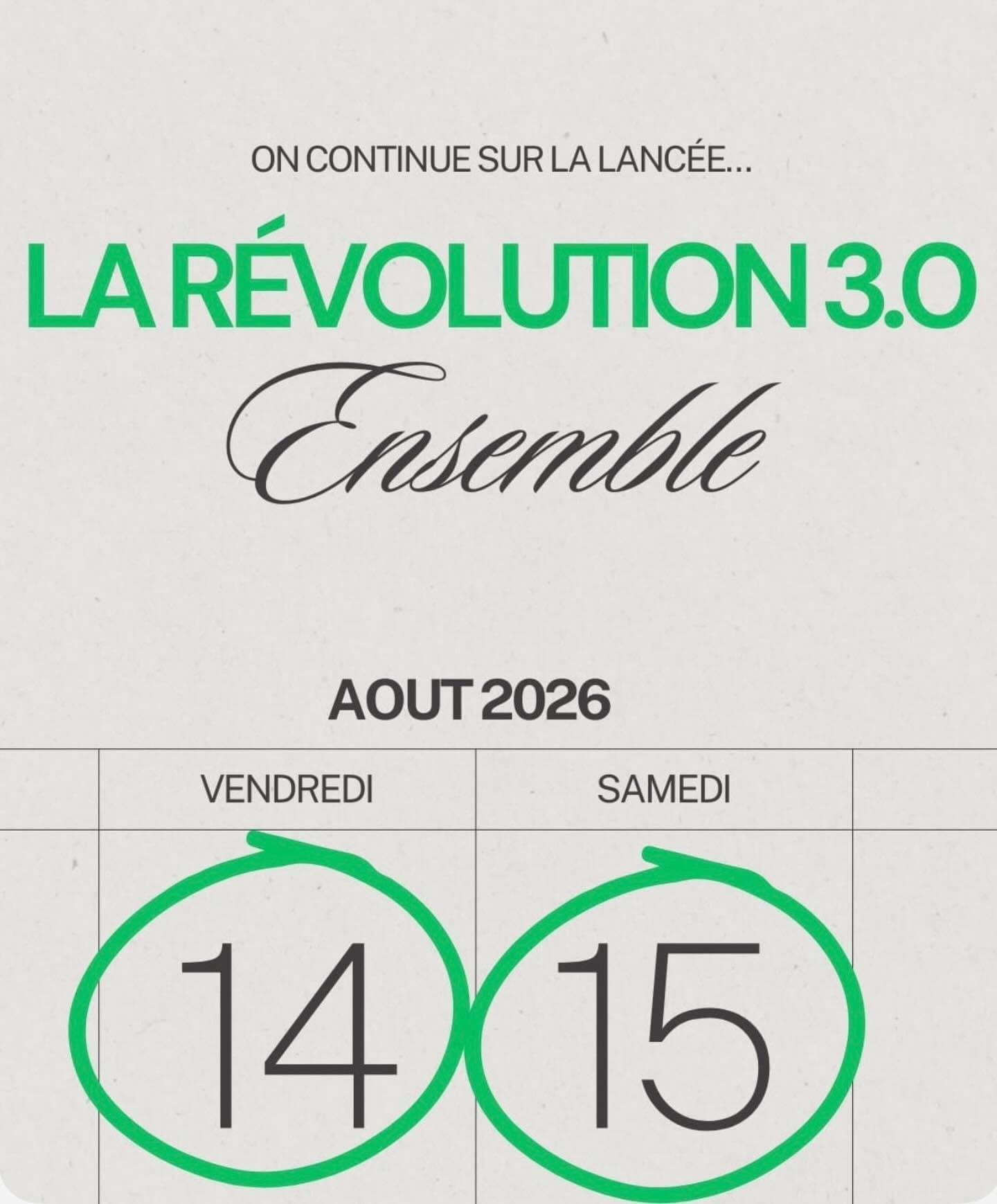 Revolution canourguaise 3.0 dates