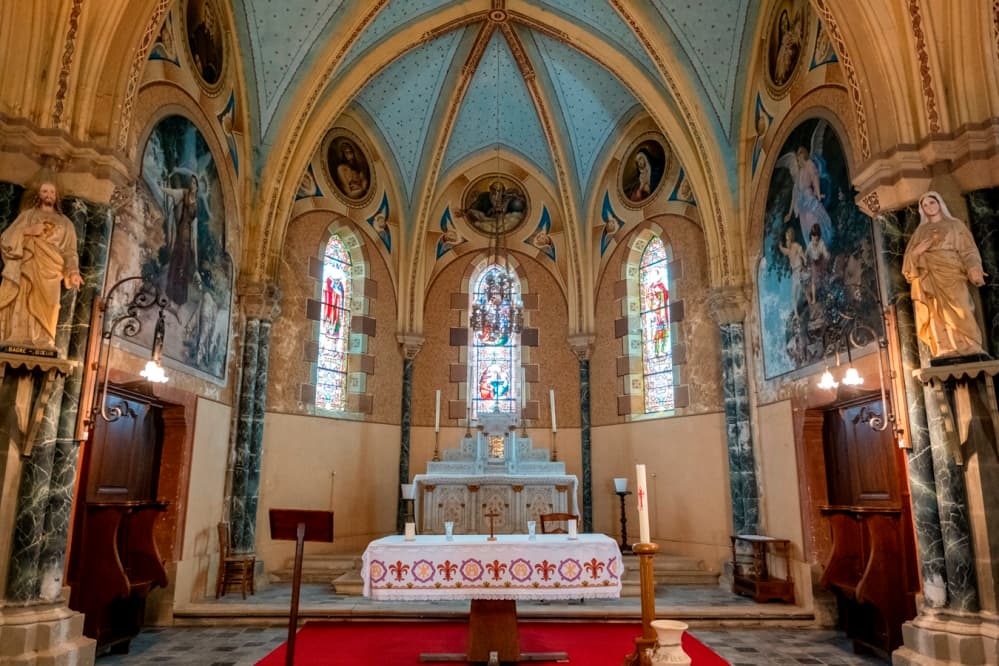 Eglise peinture Masutti Baleyssagues