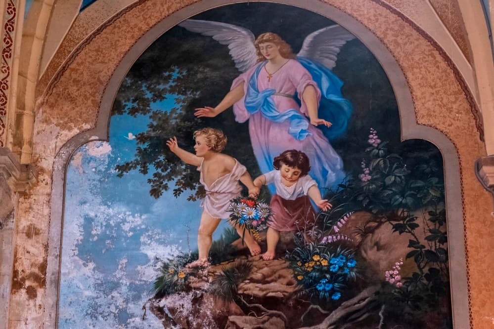 Eglise peinture Masutti Baleyssagues