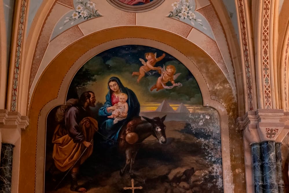 Eglise peinture Masutti Baleyssagues